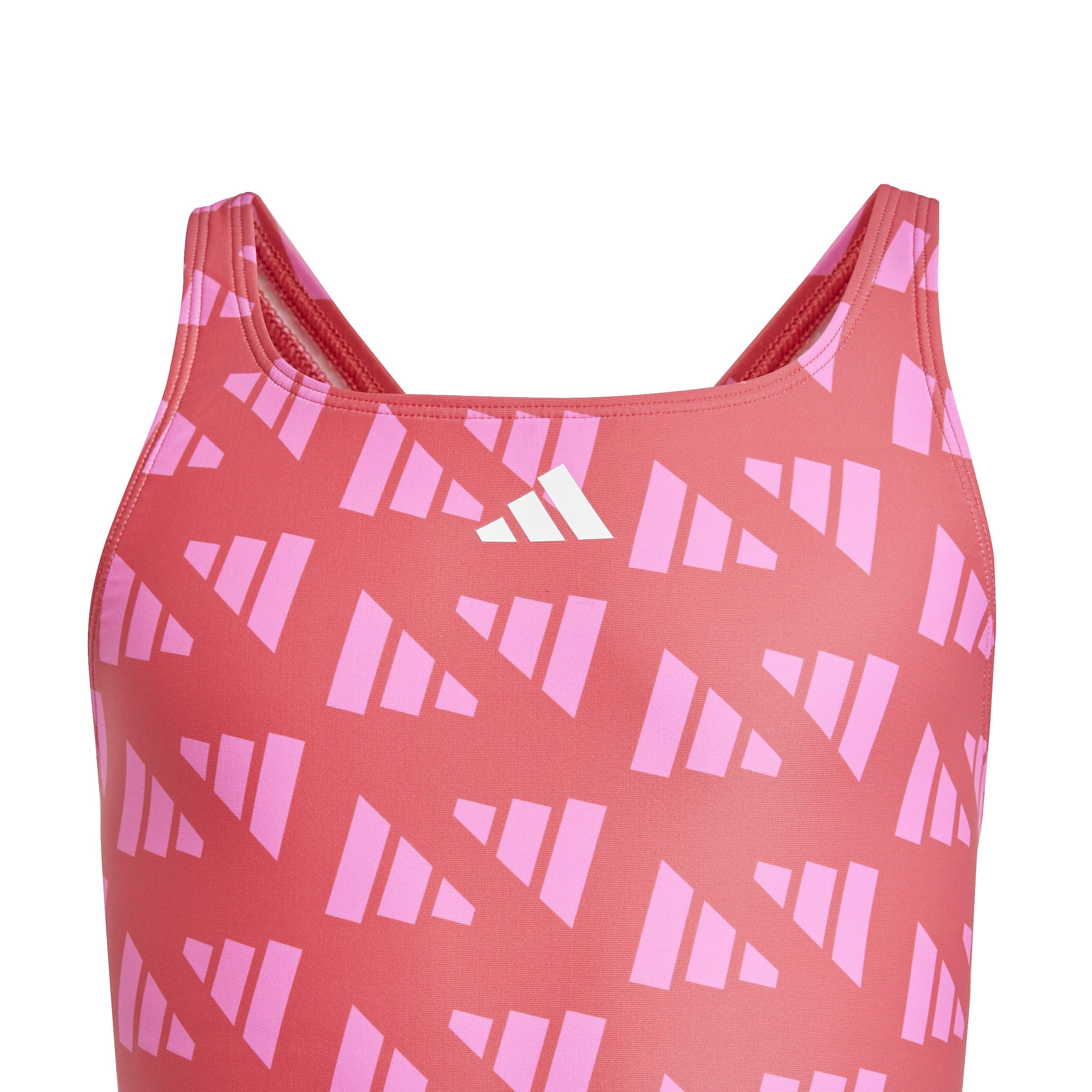 Adidas Mädchen Logo Graphic V-Back Swimsuit Kids Badeanzug (1er Pack)