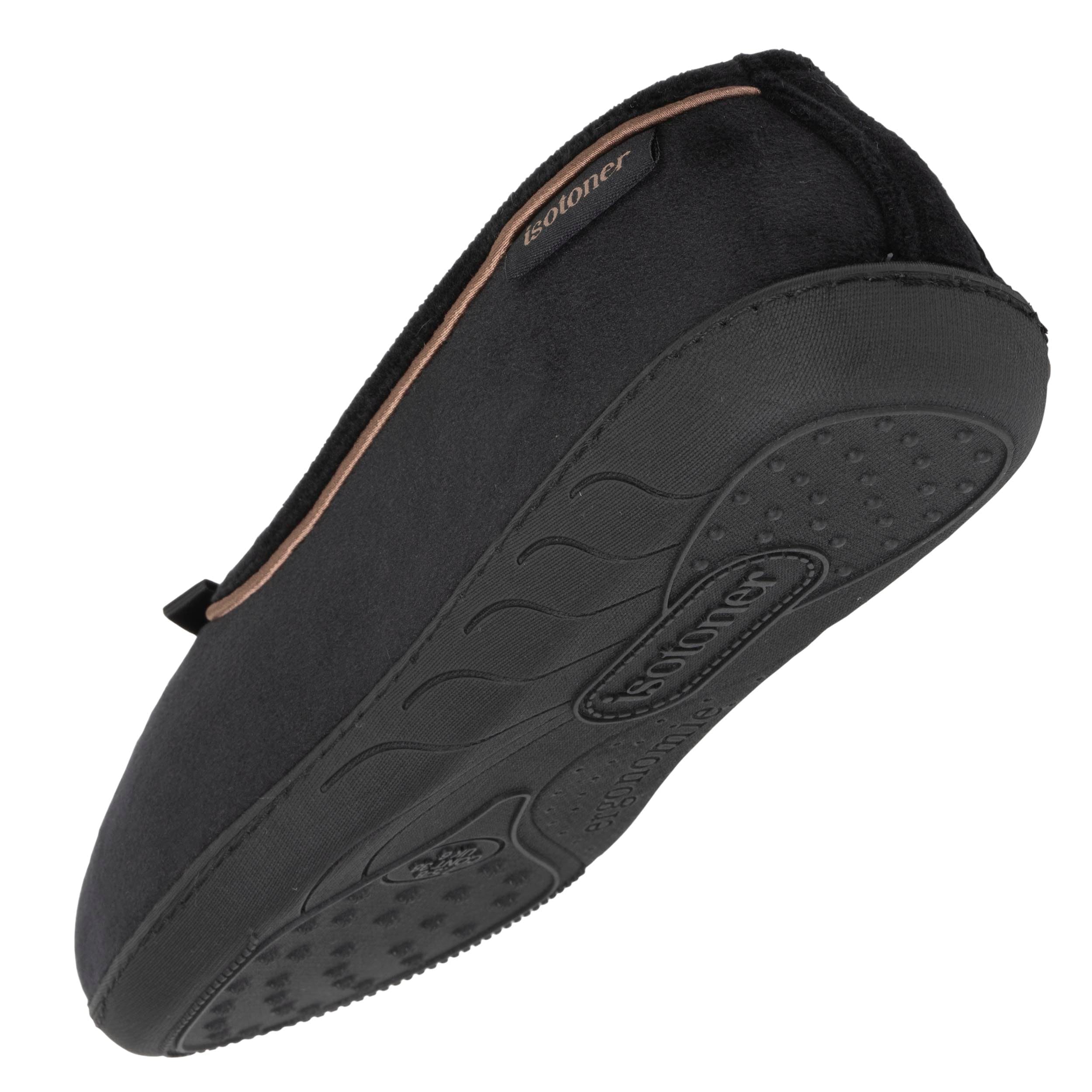 Isotoner Chaussons pantoufles Ballerines femme semelle ultra-souple, confortables, semelle à mémoire de forme