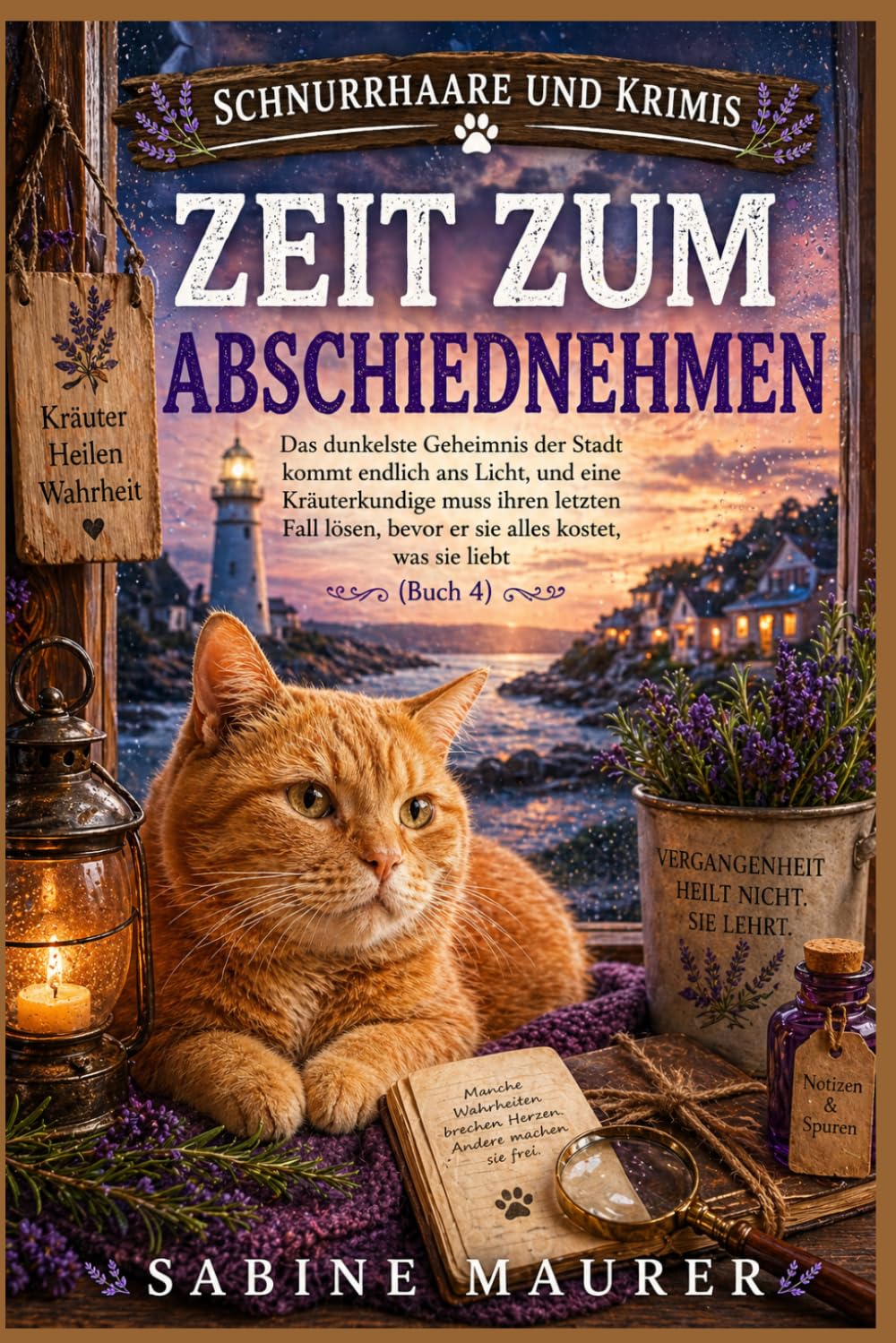 Zeit zum Abschiednehmen: Das dunkelste Geheimnis der Stadt kommt endlich ans Licht, und eine Kräuterkundige muss ihren letzten Fall lösen, bevor er ... sie liebt (Buch 4) (Schnurrhaare und Krimis)
