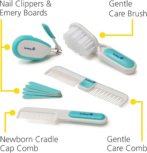 Miniatura 6 de Safety 1st Kit de aseo y cuidado de la salud del bebé de lujo de 25 piezas azul ártico