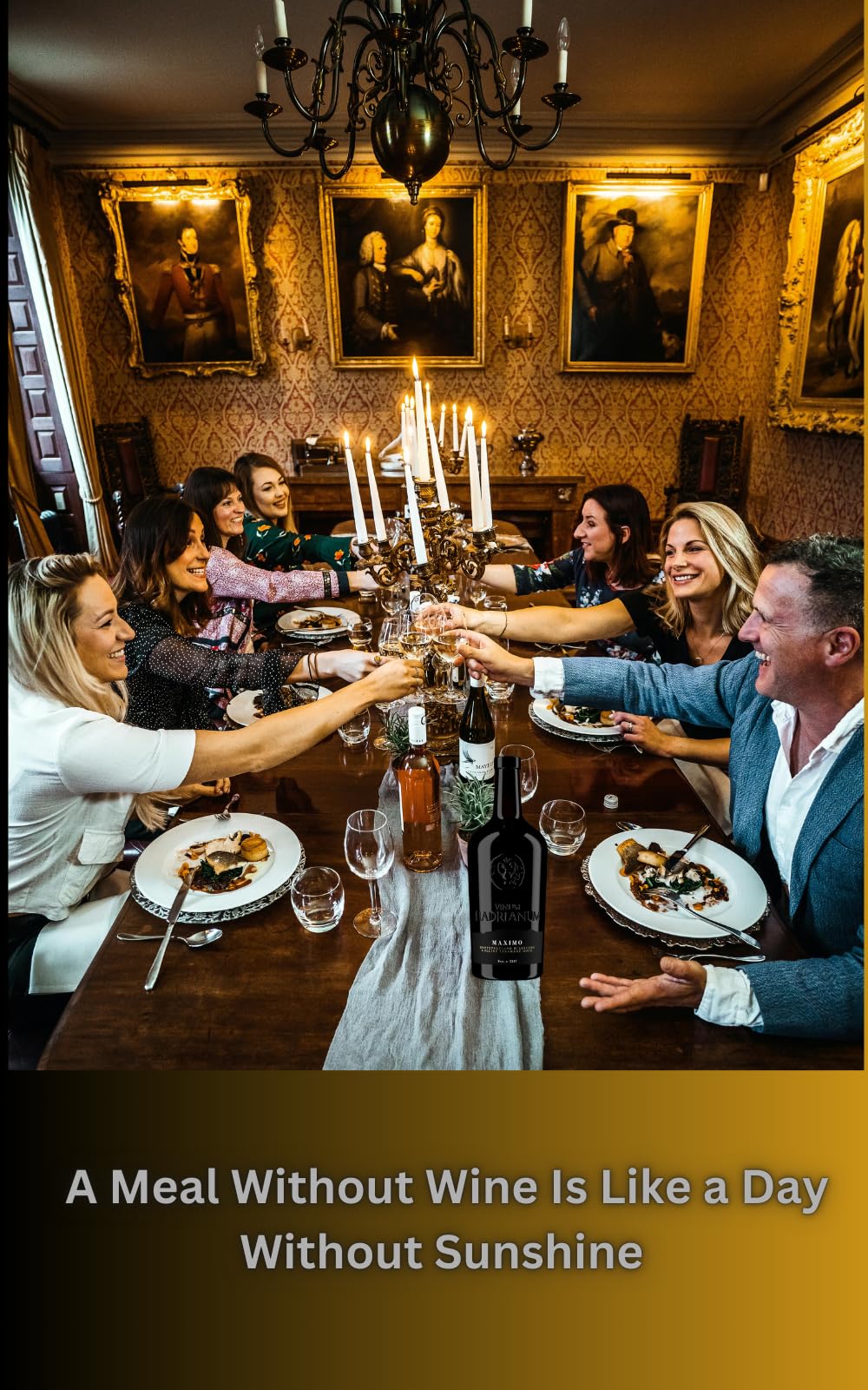 6 Bottles Italian MAXIMO 2021 Red Wine (Color Bright Ruby) Montepulciano D'Abruzzo by Vinum Hadrianum | Colline Teramane DOCG Embrace Wine | Excellence in Every Sip - (Each Bottle 750 ml)