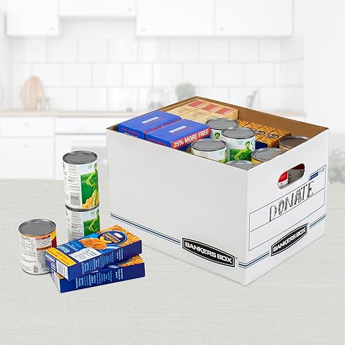 Miniatura 3 de Bankers Box Store Archiveros de configuración estándar, con tapa removible, para tamaño carta y oficio, caja de 30 (0071304), blanco