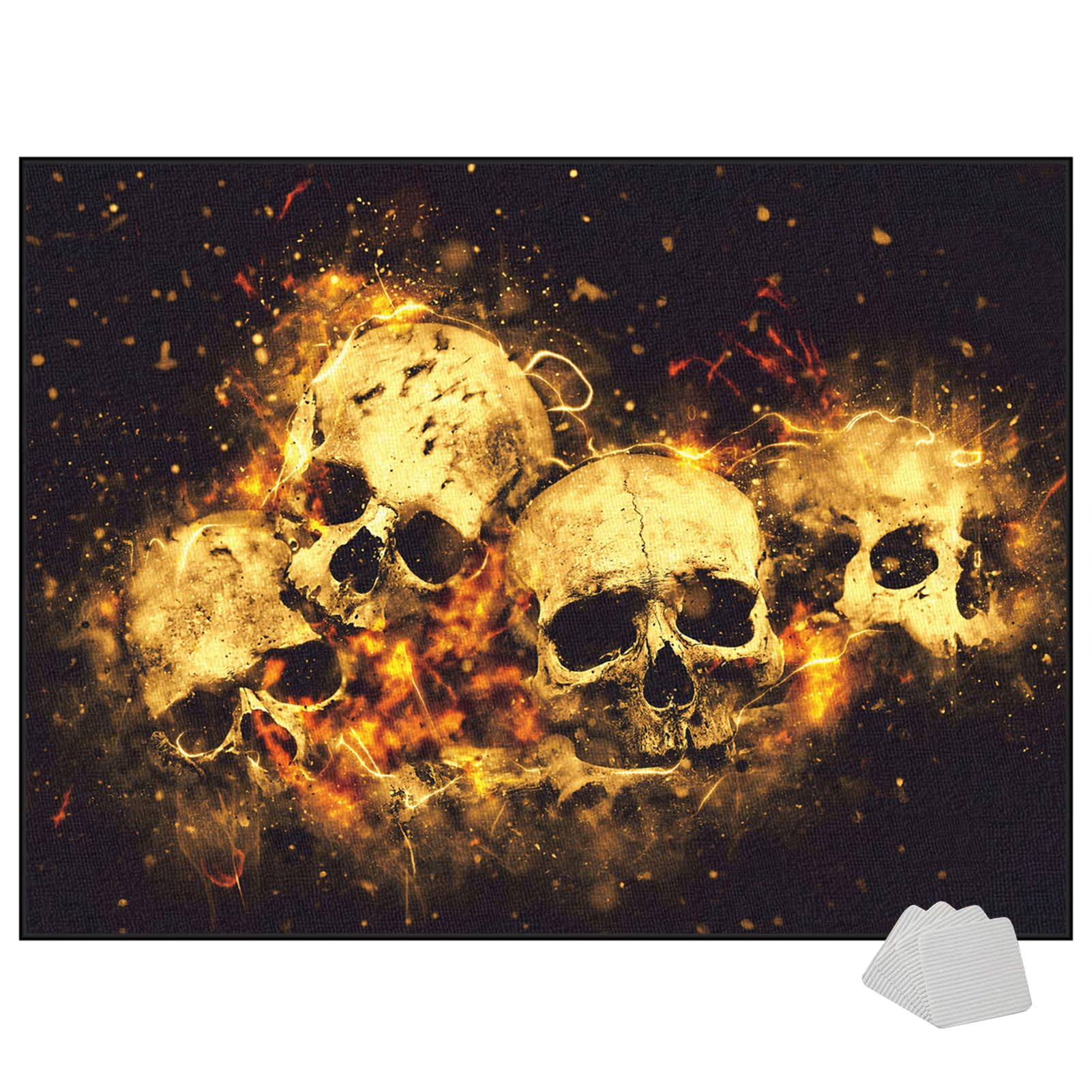 Tapis Batterie, Tapis de Batterie Insonorisé, 120 x 80 cm Tapis insonorisant pour Batterie électronique, Tapis de Tambour Anti-Bruit antidérapant, Tapis de Sol Tapis pour Batterie Acoustique