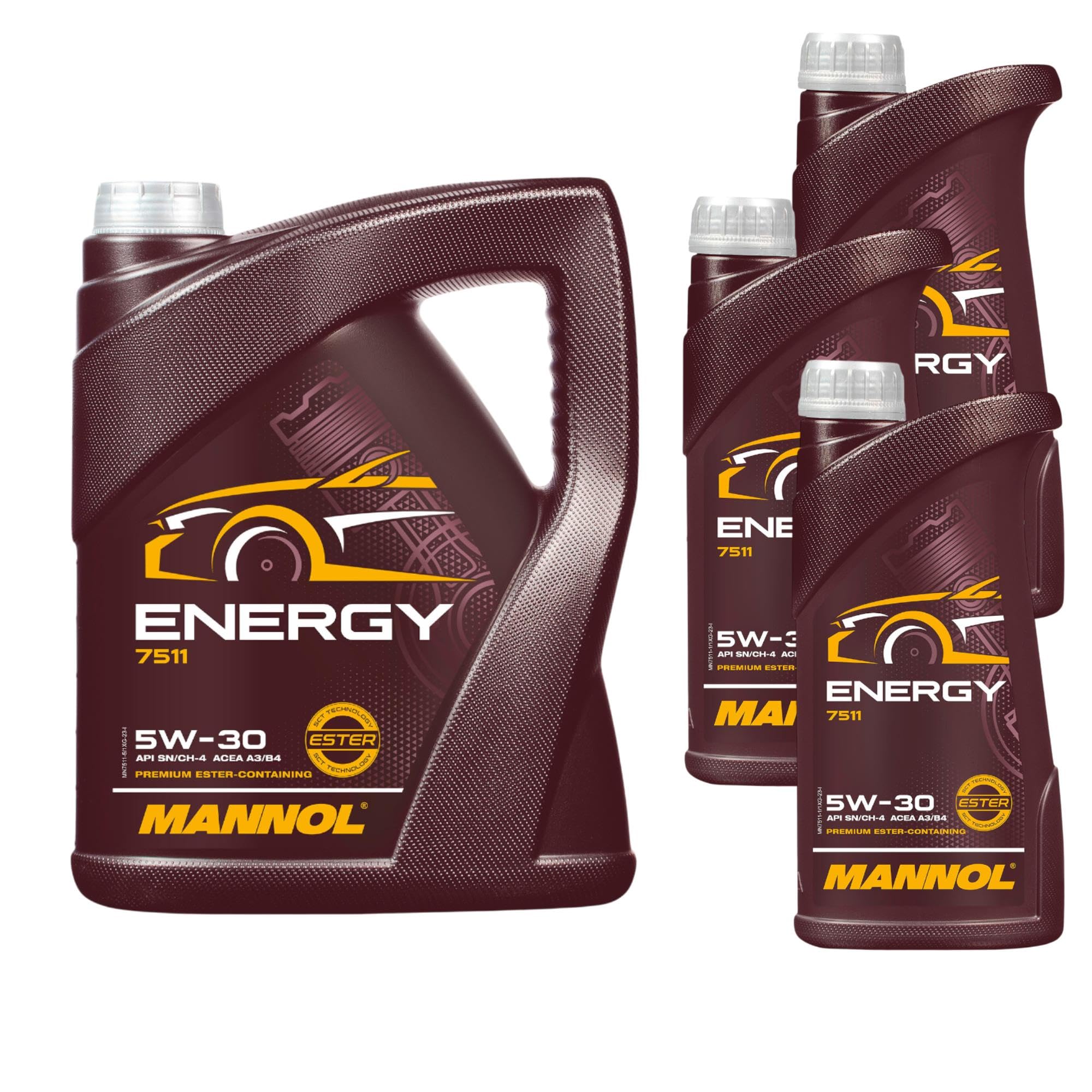 8 Liter Original MANNOL Motoröl Energy 5W-30 API SL Engine Oil Öl