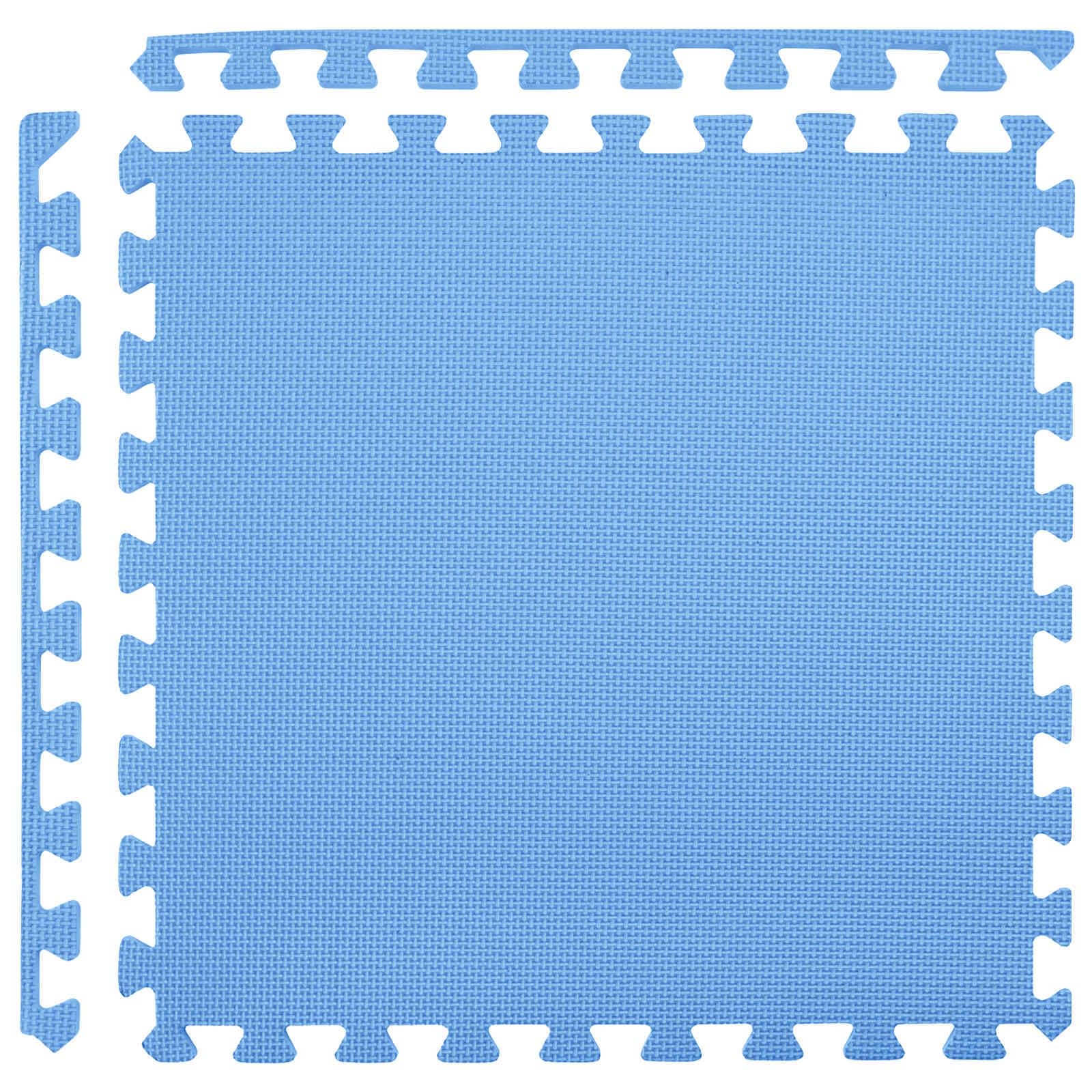 Lot de 6 tapis de sol en mousse EVA - 2,16 m² - Design puzzle extensible - Pour la maison et la salle de sport - Tapis de protection antidérapant pour entraînement, yoga, appareils