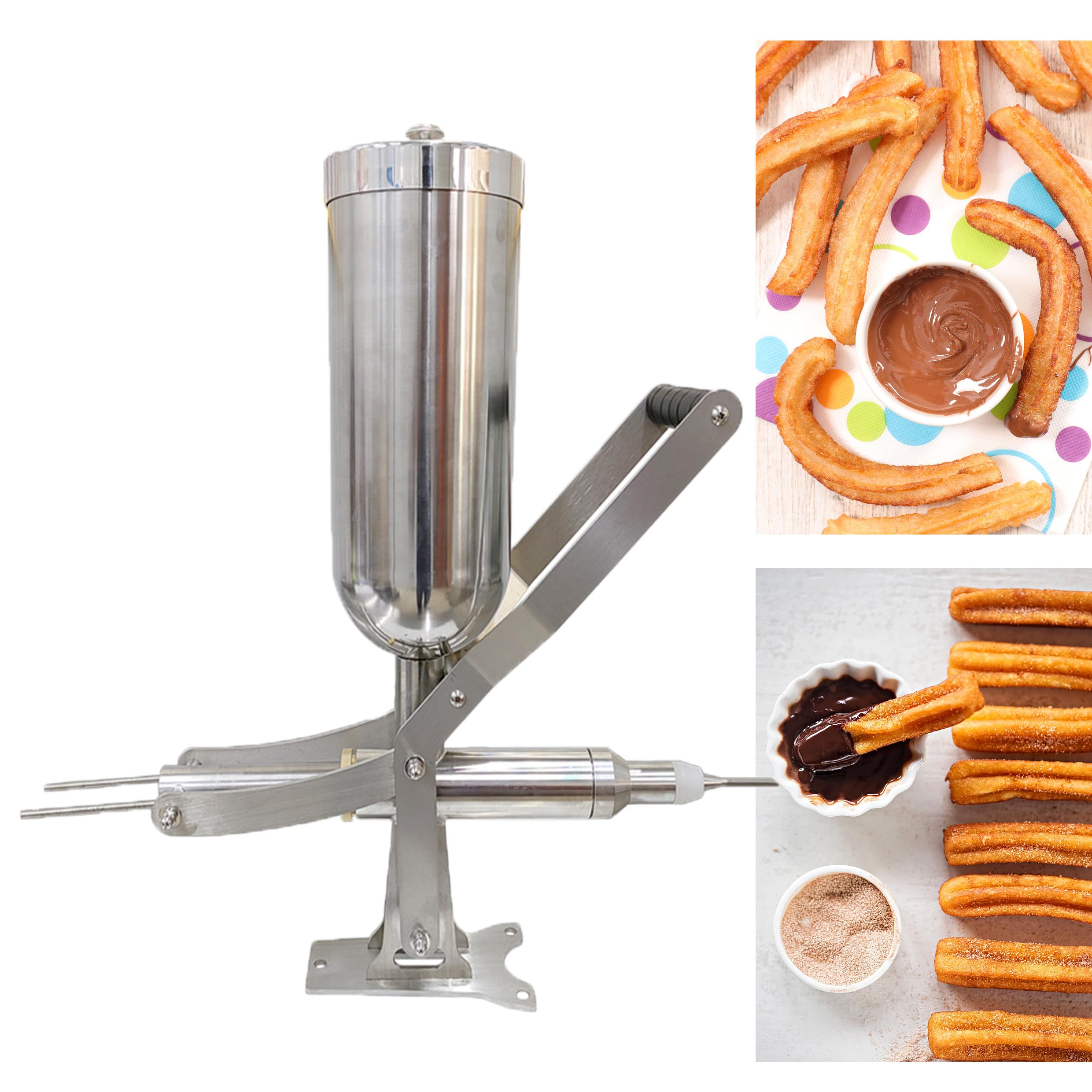 5L Manual Donut Jelly Filler Machine, Donut Filler Machine, Churro Maker, Cream Filling Injector, Spanish Donuts Dessert Churro Maker, for Commerial Home