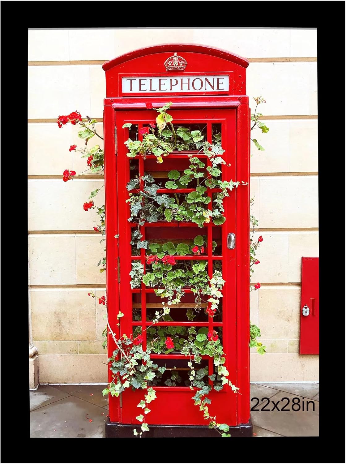 SESEAT 22x28 Picture Frame Black, Wall Hanging Poster Frames, Display Pictures 22 x 28 without Mat, 1 Pack Black 22x28