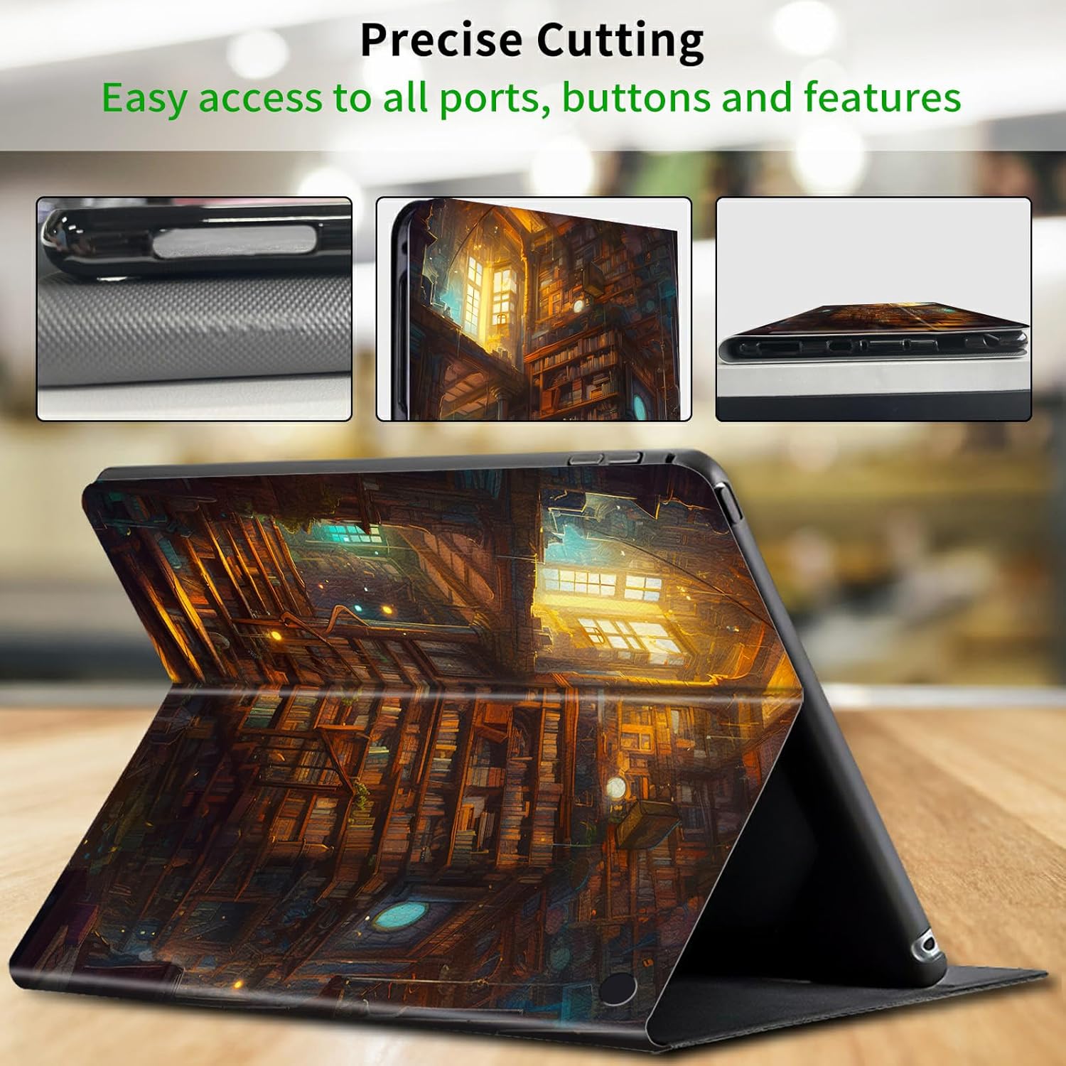 Case for All-New Kindle Fire HD 10 & 10 Plus Tablet 11th Generation 2021 Release 10.1 inch Lightweight Protective Smart Stand Cover with Auto Wake Sleep - Books
