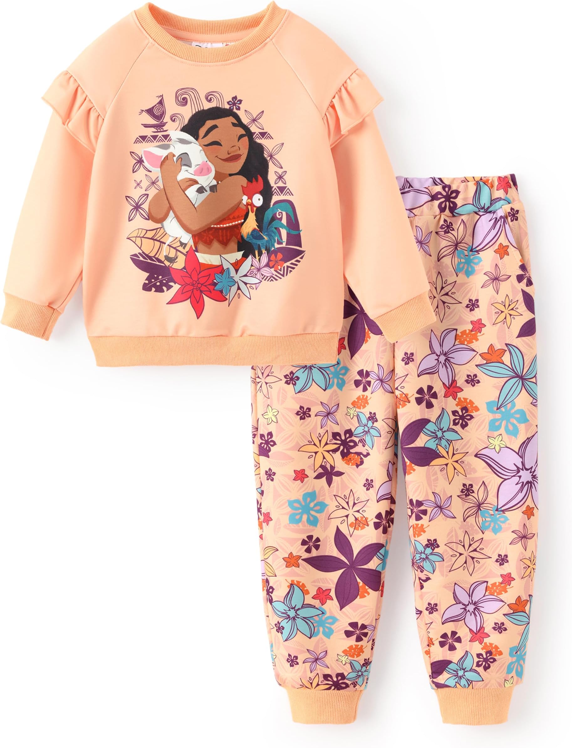 Outfits for Girls Long Sleeve Shirt Pocket Pant Toddler Sweatsuit