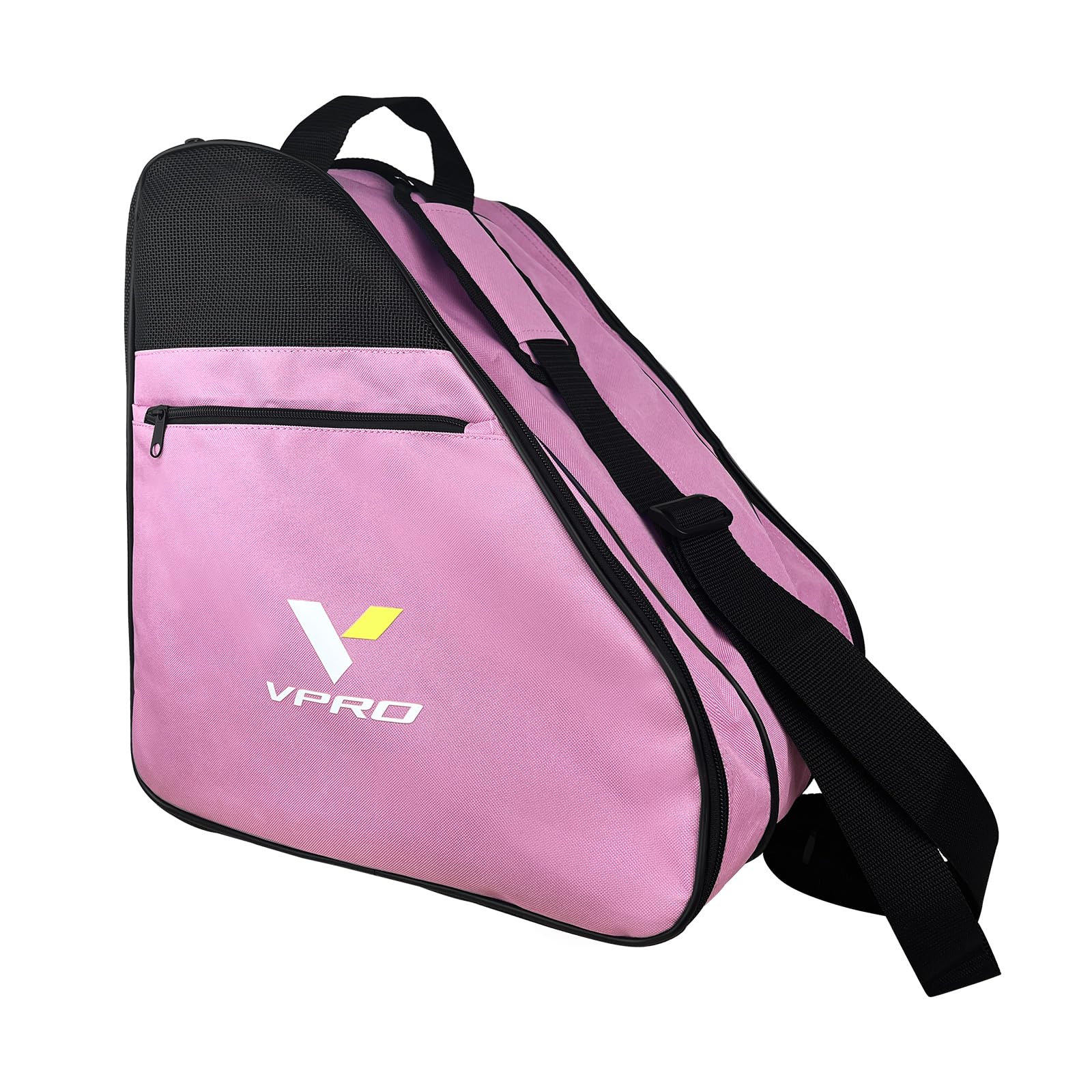 VPRO Bolsa para patines de hielo, bolsa para patinaje en línea, bolsa de patinaje para niños y adultos, con correa y cremallera
