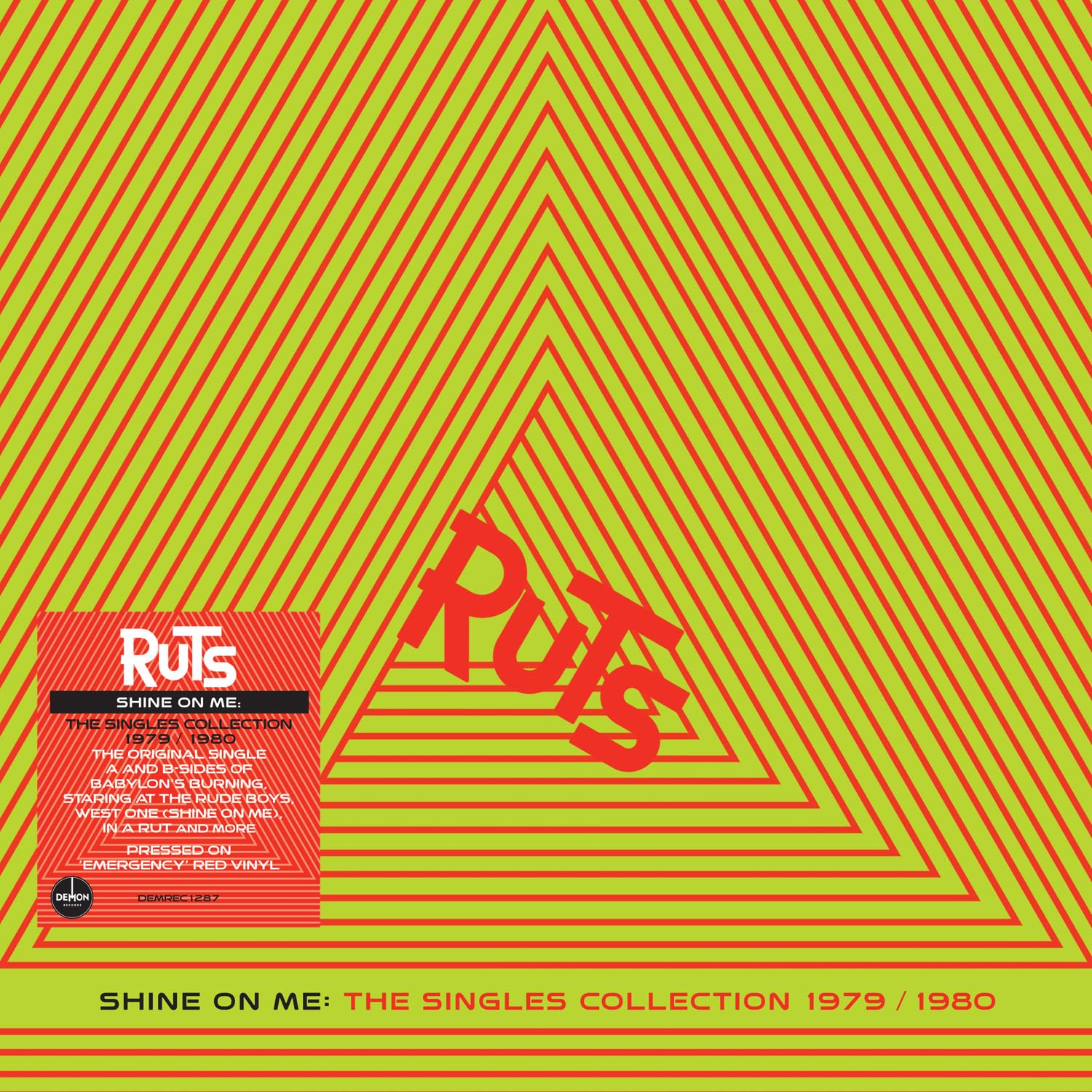 Ruts, Shine On Me: The Singles Collection 1979-1980 - 140g Emergency Red Translucent Vinyl [VINYL]