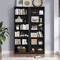 Vista 4 de 75" Tall Bookshelf, 6-Tier Floor Standing Bookcase with Adjustable Shelves, 24" Wide Open Storage Shelf, Modern Display Organizer for Home Office