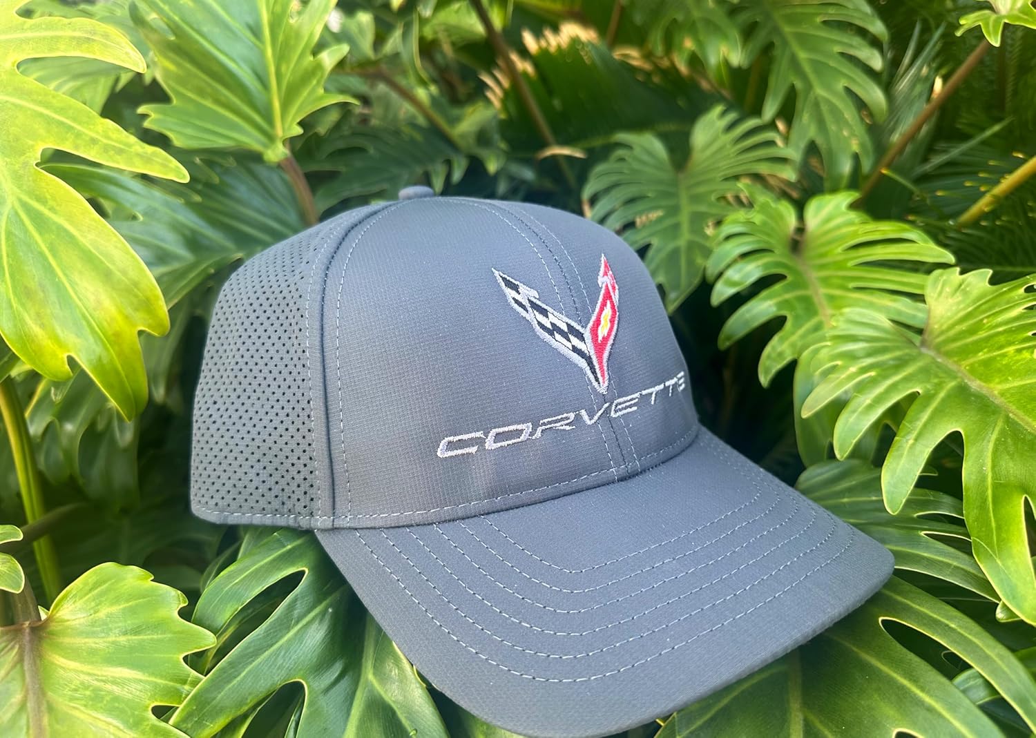 C8 Corvette Next Generation Perforated Performance Hat - Officially Licensed Chevrolet Adjustable Cap