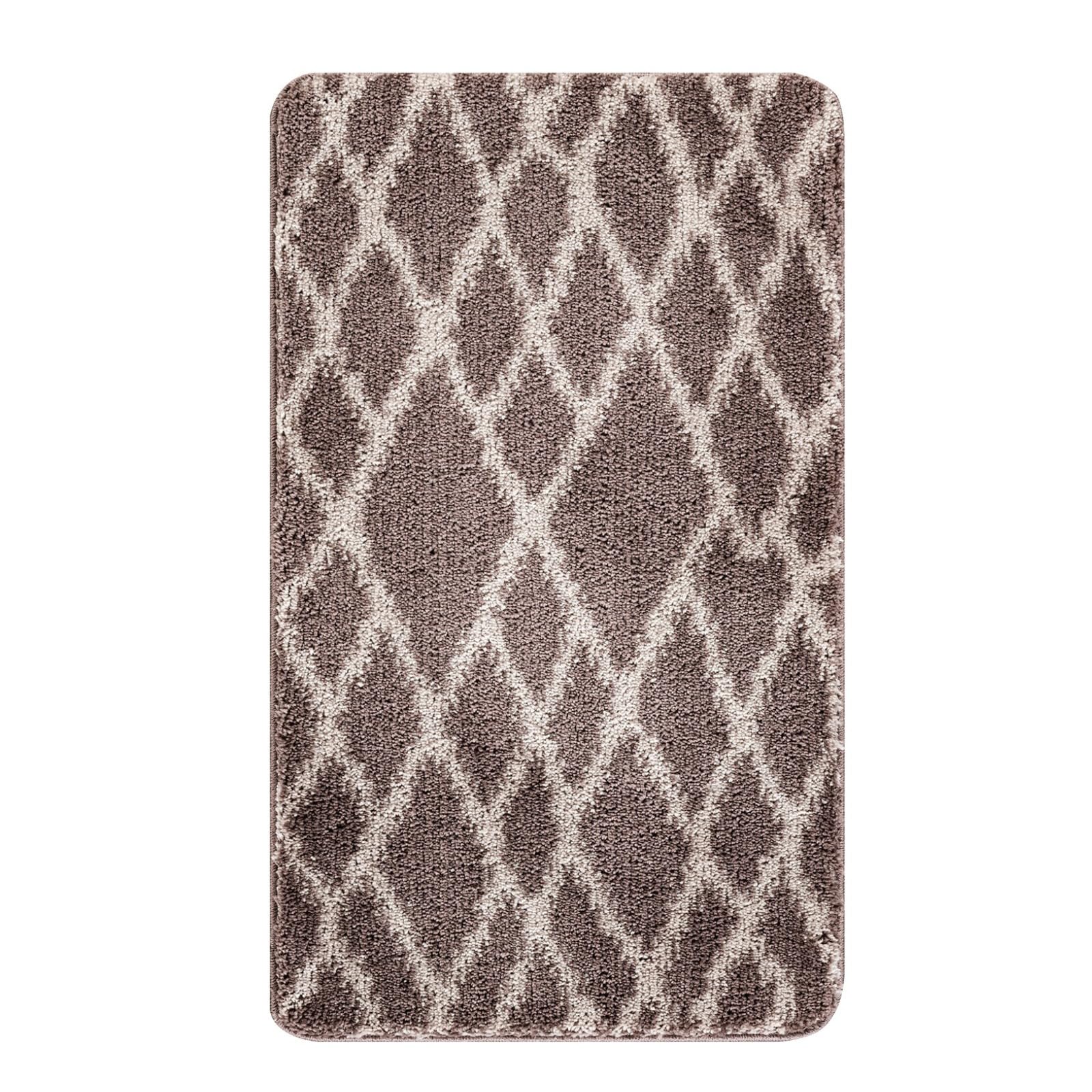Paradise Door Mat – Soft, Machine Washable Dirt Trapper Rug - Rubber Backed Floor Mat -Heavy Duty Non Slip Doormats, Super Absorbent Front Door Mat, Entrance Rug (Brown, 80x120)