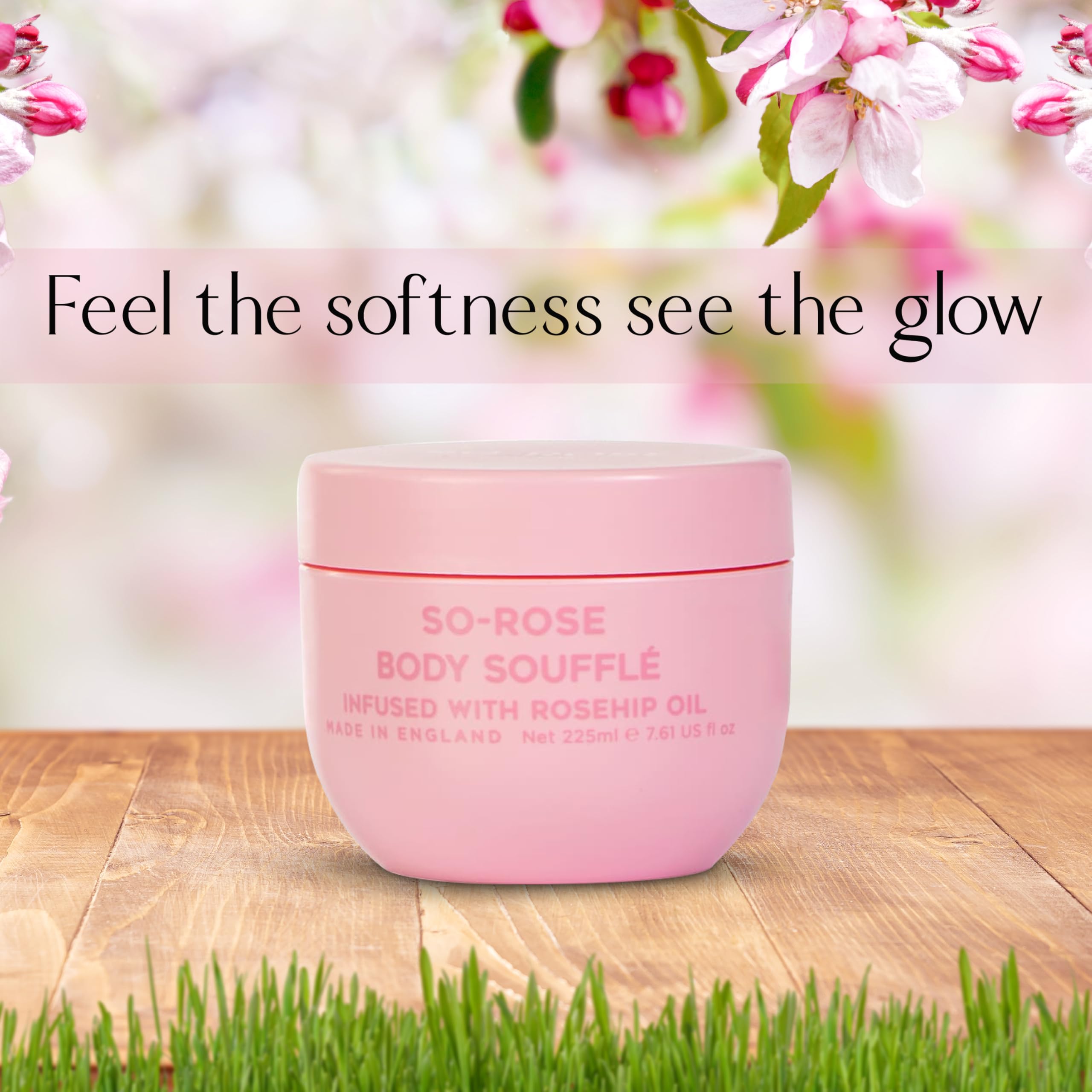 Katsy Style Body Soufflé 225ml - Infused with Rosehip Oil, Vanilla & Caramel for Nourished Floral-Scented Skin (Pack of 2) - Image 2