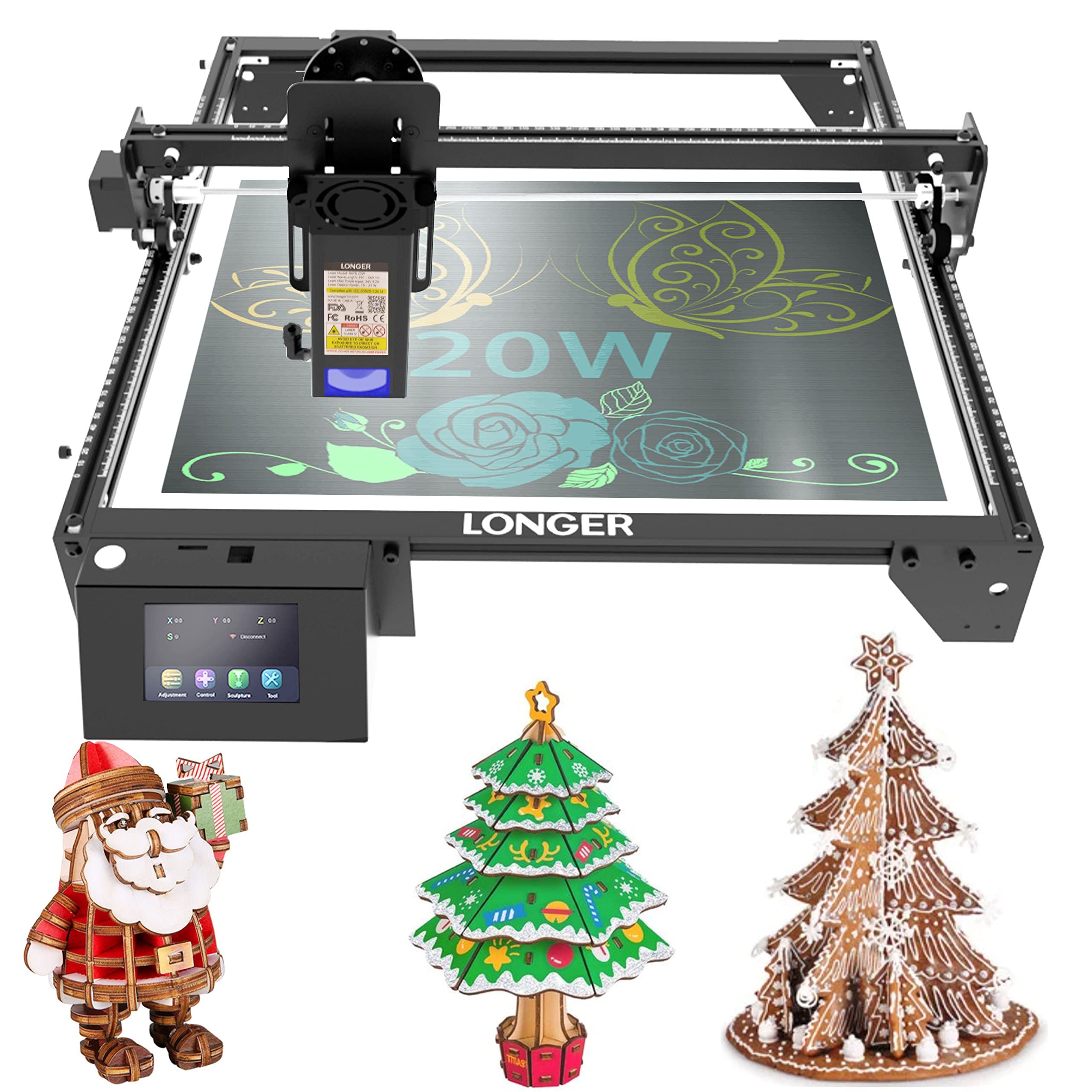 Buy LONGER RAY5 20W Higher Accuracy Laser Engraver and Cutter, 130W