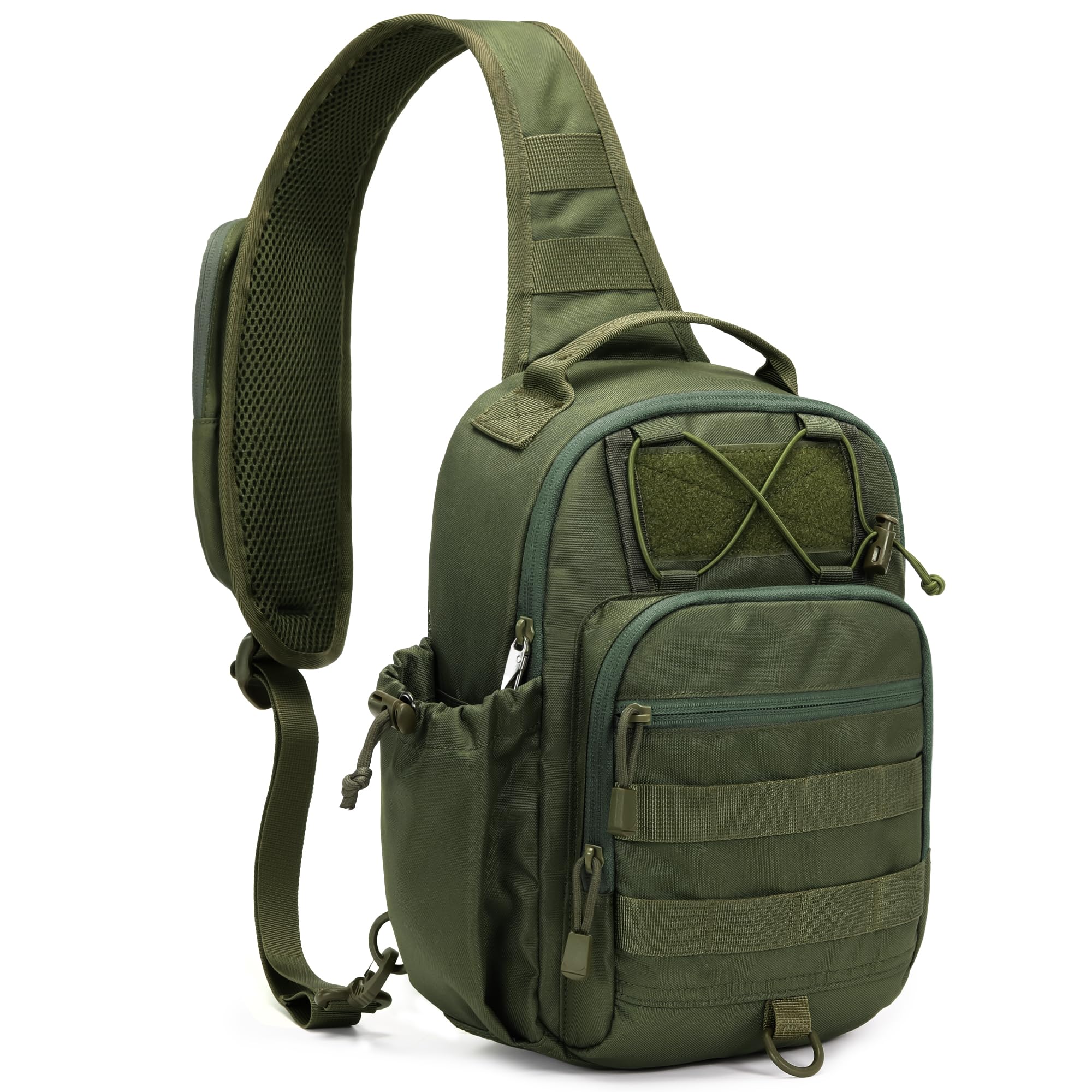 HALOVIE Taktische Brusttasche Herren Sling Bag Anti Theft Schultertasche Umhängetasche Tactical Crossbody Bag für Alltag Reisen Wandern Camping