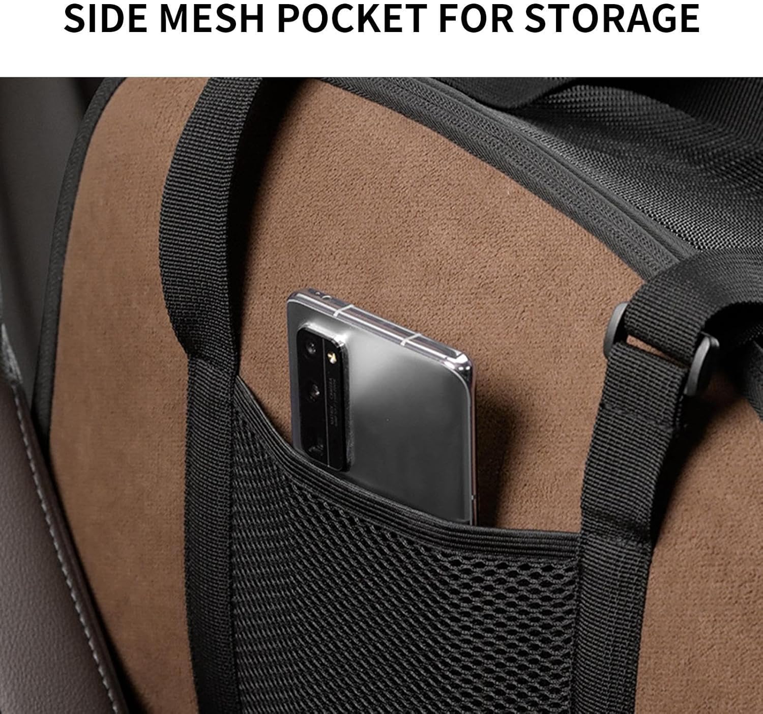 Puppy Car Booster Seat - Small DogsPet Seat, Puppy Car Seats - Pet Booster Seats, Soft Washable Travel Accessories | Secure Bed Safety Harness, Brown Refer to description image 6 of 9 B0FNJKPH9Z