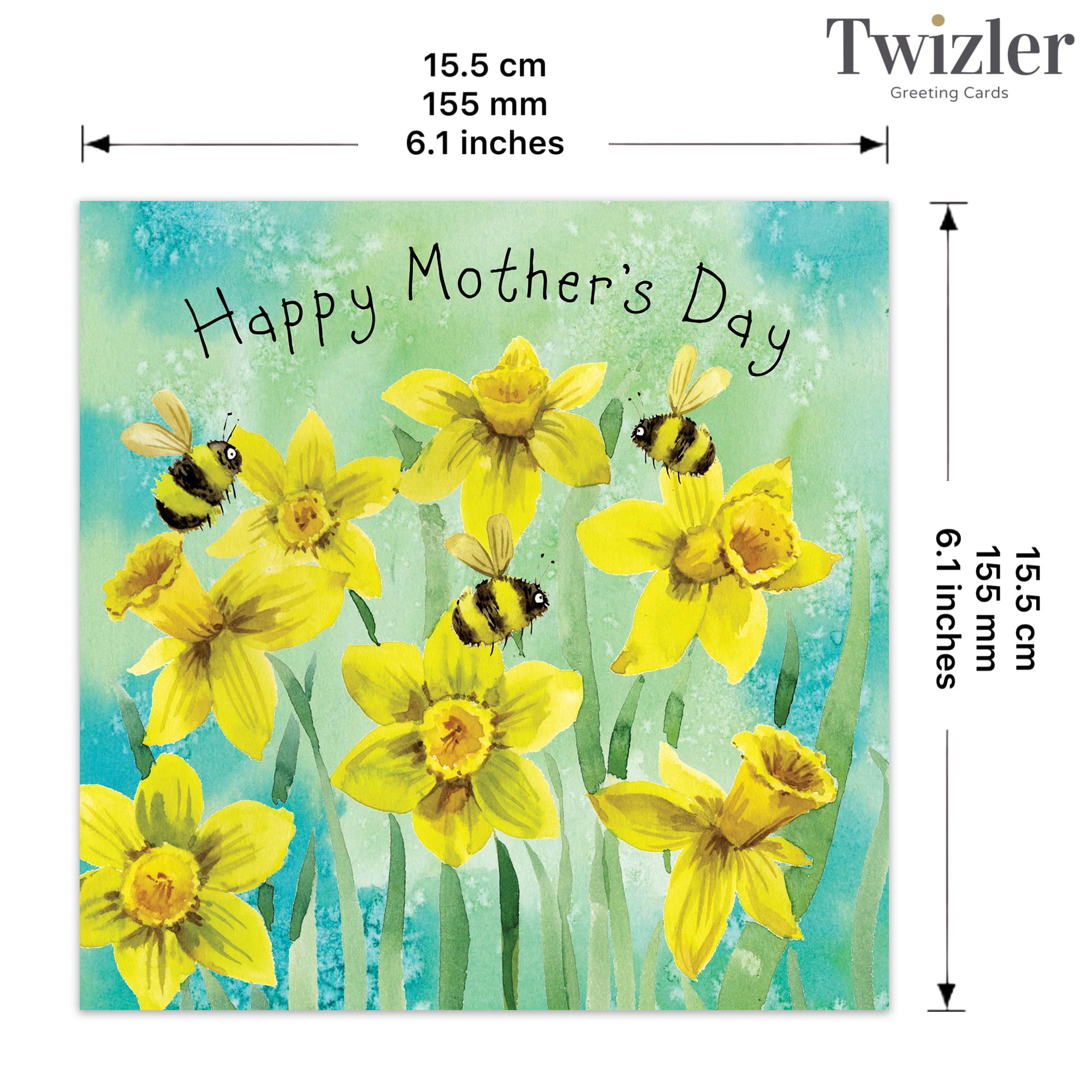 Twizler Carte De Fête Des Mères Pour Maman – Jonquilles – Carte De