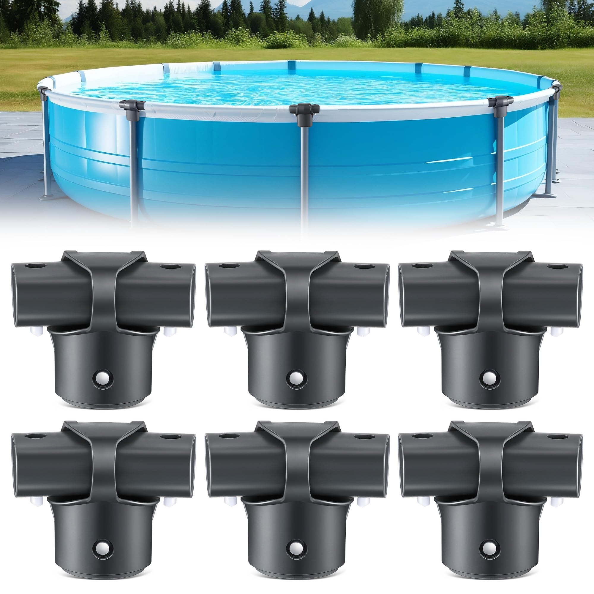 Photo 1 of Qiyaz T- Replacement Parts for Intex Pools (6 Pack)