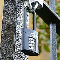 Vista 6 de Squire Candado resistente (CP50/2.5) – Grillete extra largo más resistente – Candado combinado de 4 ruedas – Acero aleado para resistencia a