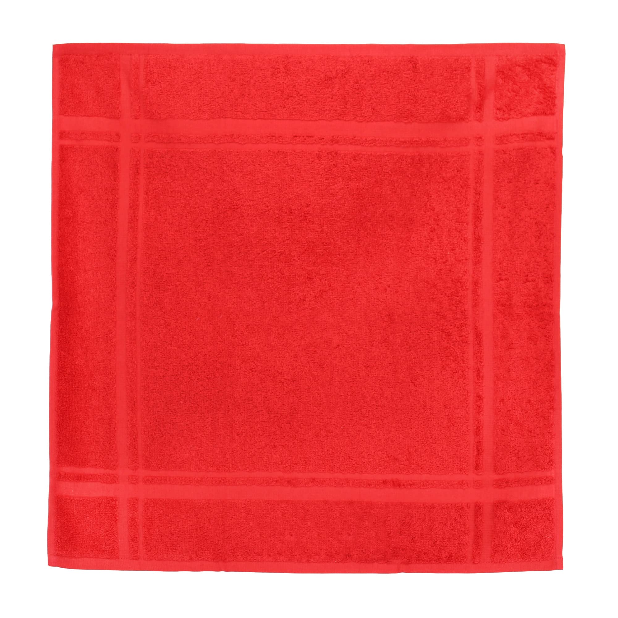 Lot De 2 Torchons De Cuisine Éponge Pure Kitchen Terry Rouge 50x50 Cm - 100% Coton