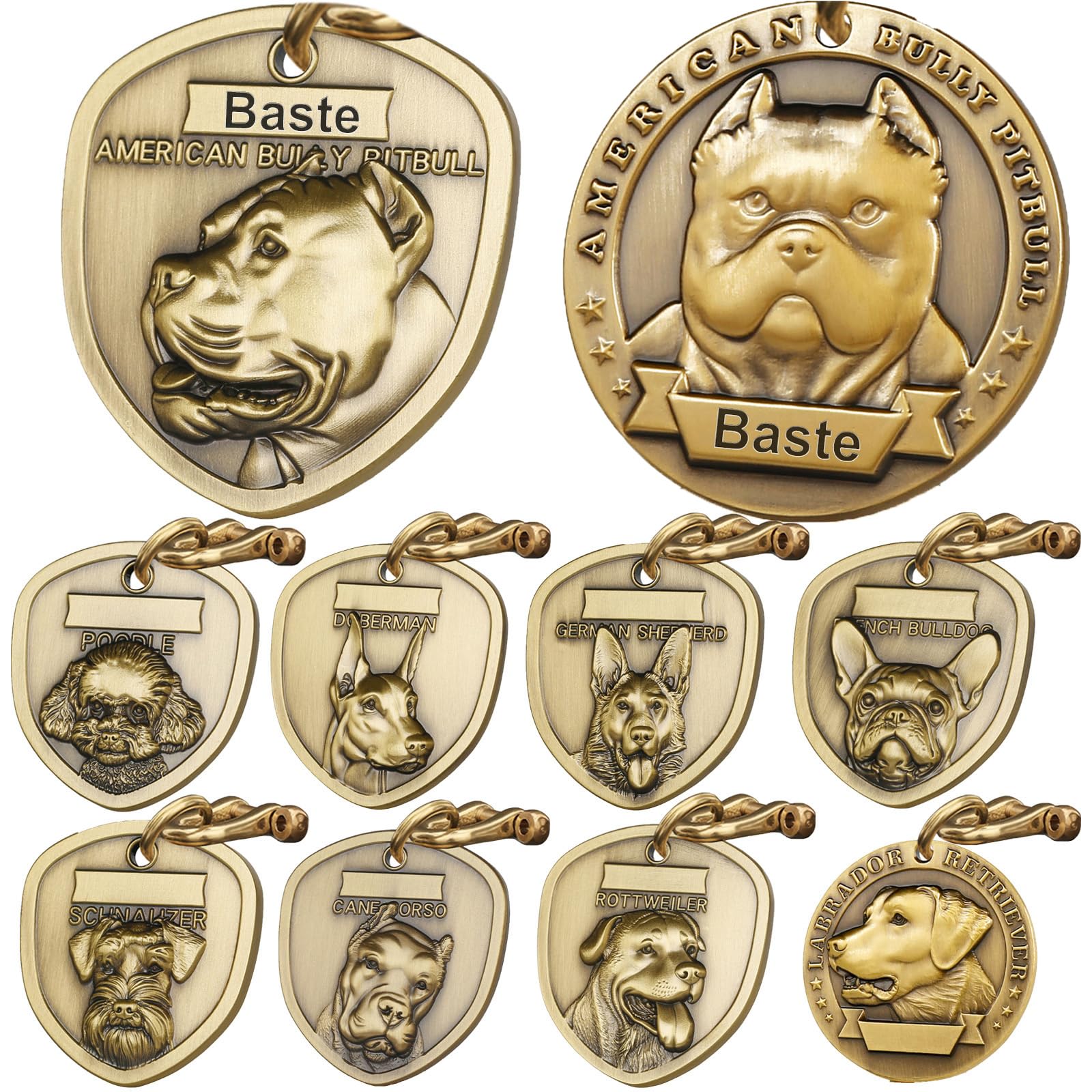 Amazon.com : American Bully Pitbull Dog Tags Personalized for Pets
