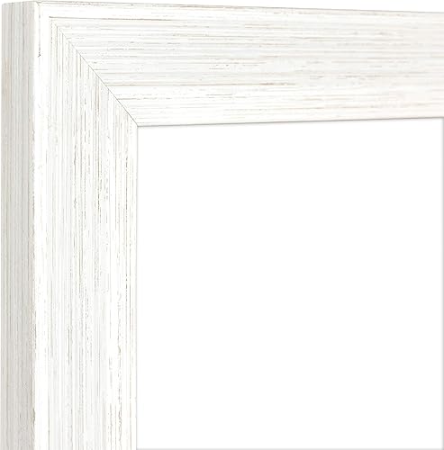 Miniatura 3 de MCS - Marco estilo museo para póster, veta de madera blanca, 16 x 20 pulgadas, individual
