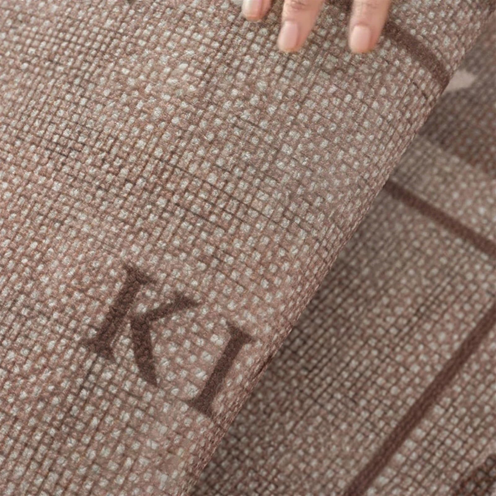 Küchenteppich Anti-Ermüdungs Küchenbodenmatte Küchenmatte rutschfeste wasserdichte Stehküchen-Läufermatte Hellbraun, 50 x 80 cm