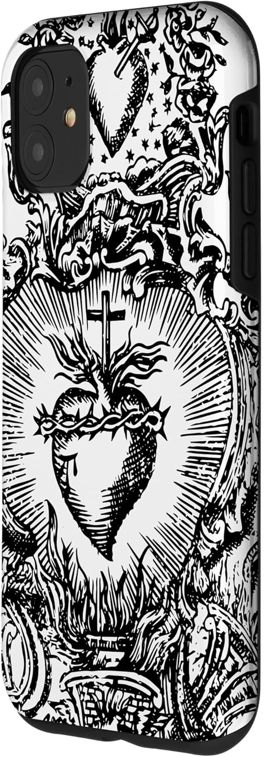 Devotion to the Sacred Heart of Jesus Vintage Catholic Art Case for iPhone 11
