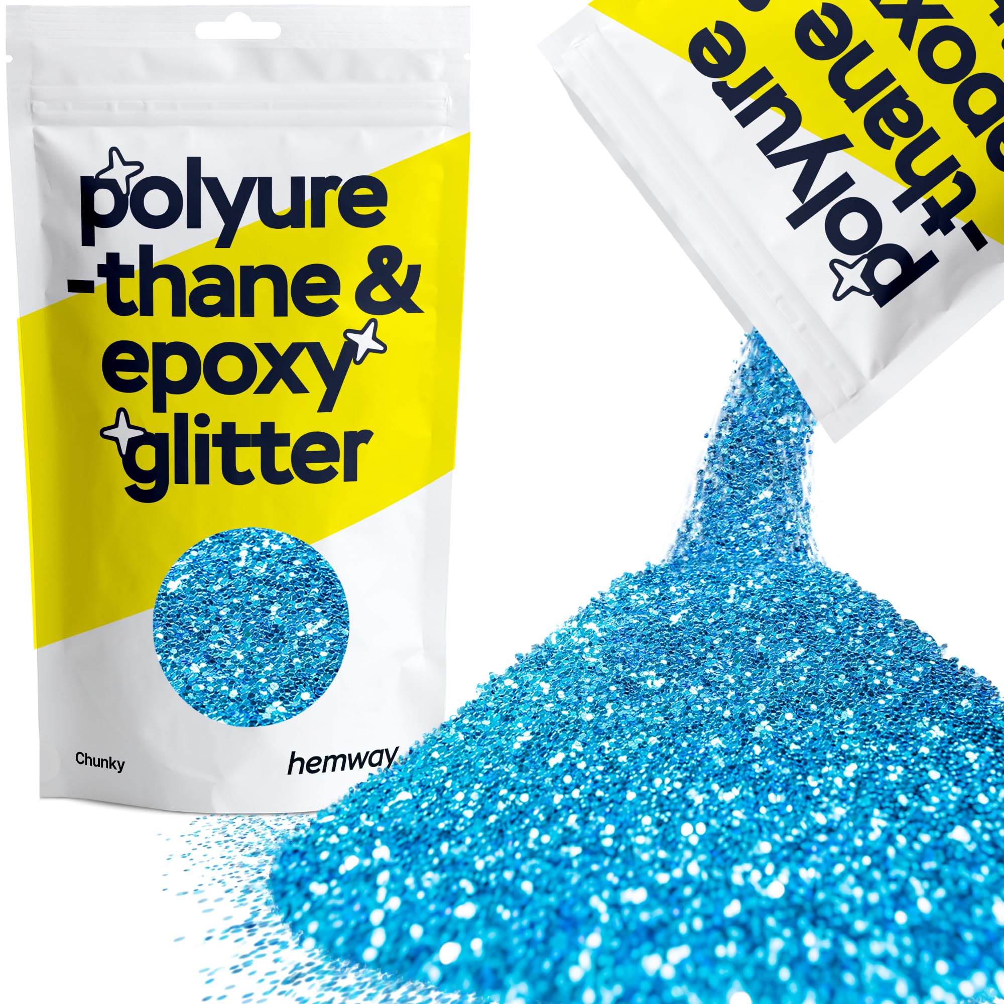 Hemway Resin Glitter Bronze Brown 100g Super Chunky | Polyurethane & Epoxy Glitter for Resin Crafts, Tumblers, Coasters, Floor & Table Art — view 127