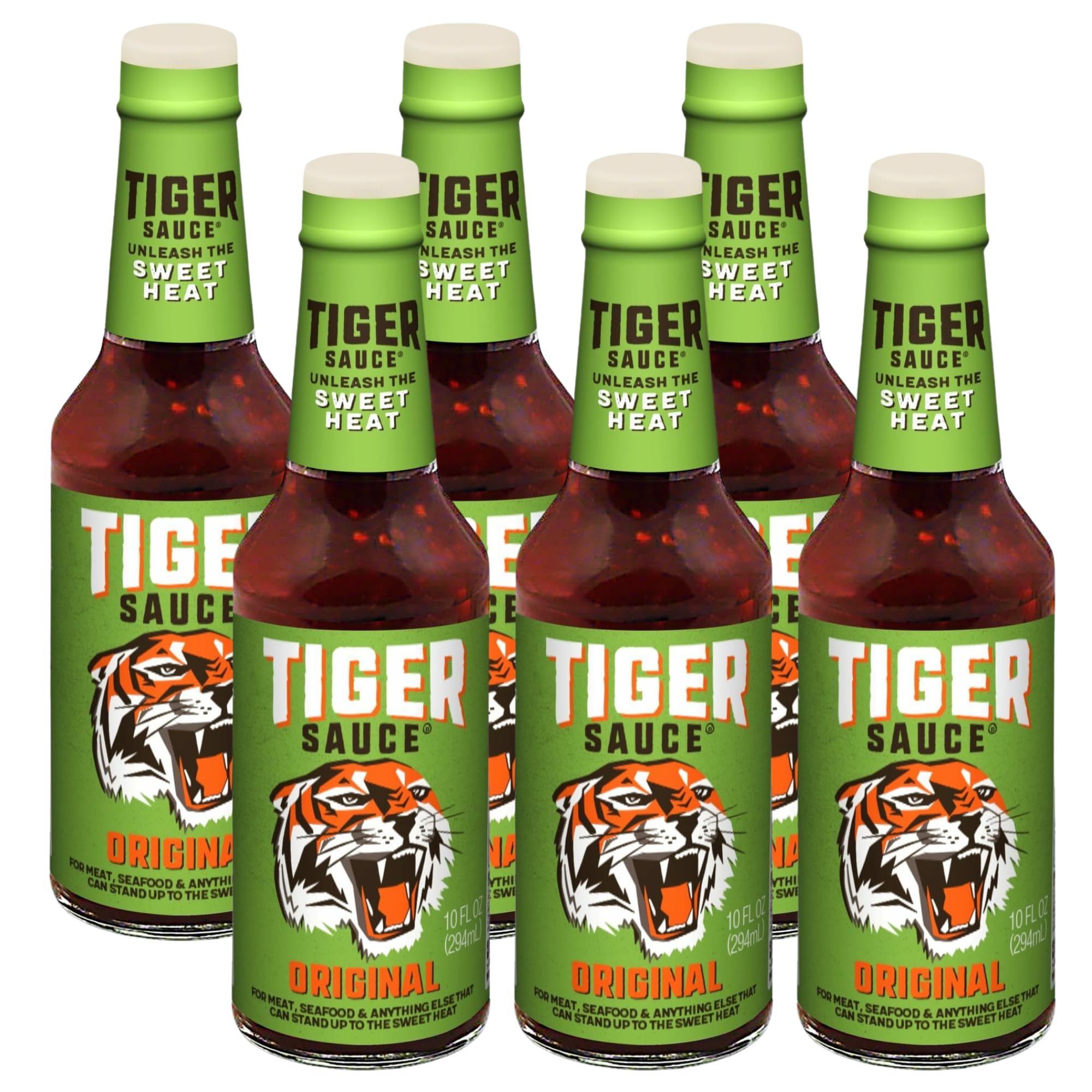 Try Me Tiger Sauce Original / 10 Ounce (Pack of 6) / No Color Hot Sauce