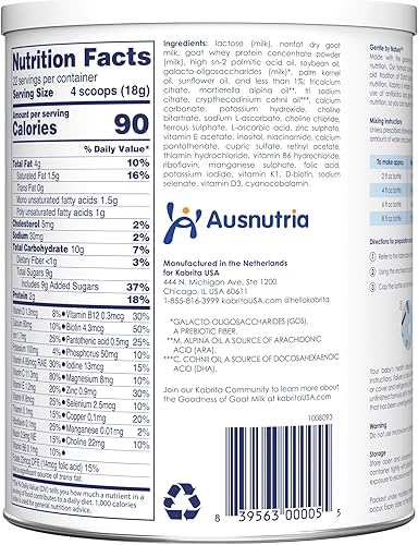 Miniatura 2 de Kabrita Fórmula para niños pequeños de leche de cabra 3 unidades 14 onzas cada una