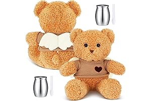 Shappy Cremation Stuffed Animal, Mini Pet Urn Keepsake for Human Ashes Holder