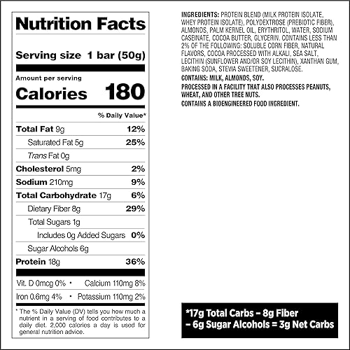 Vista 39 de Quest Nutrition - Alto contenido en proteínas, bajo en carbohidratos, sin gluten, apto para ceto, 12