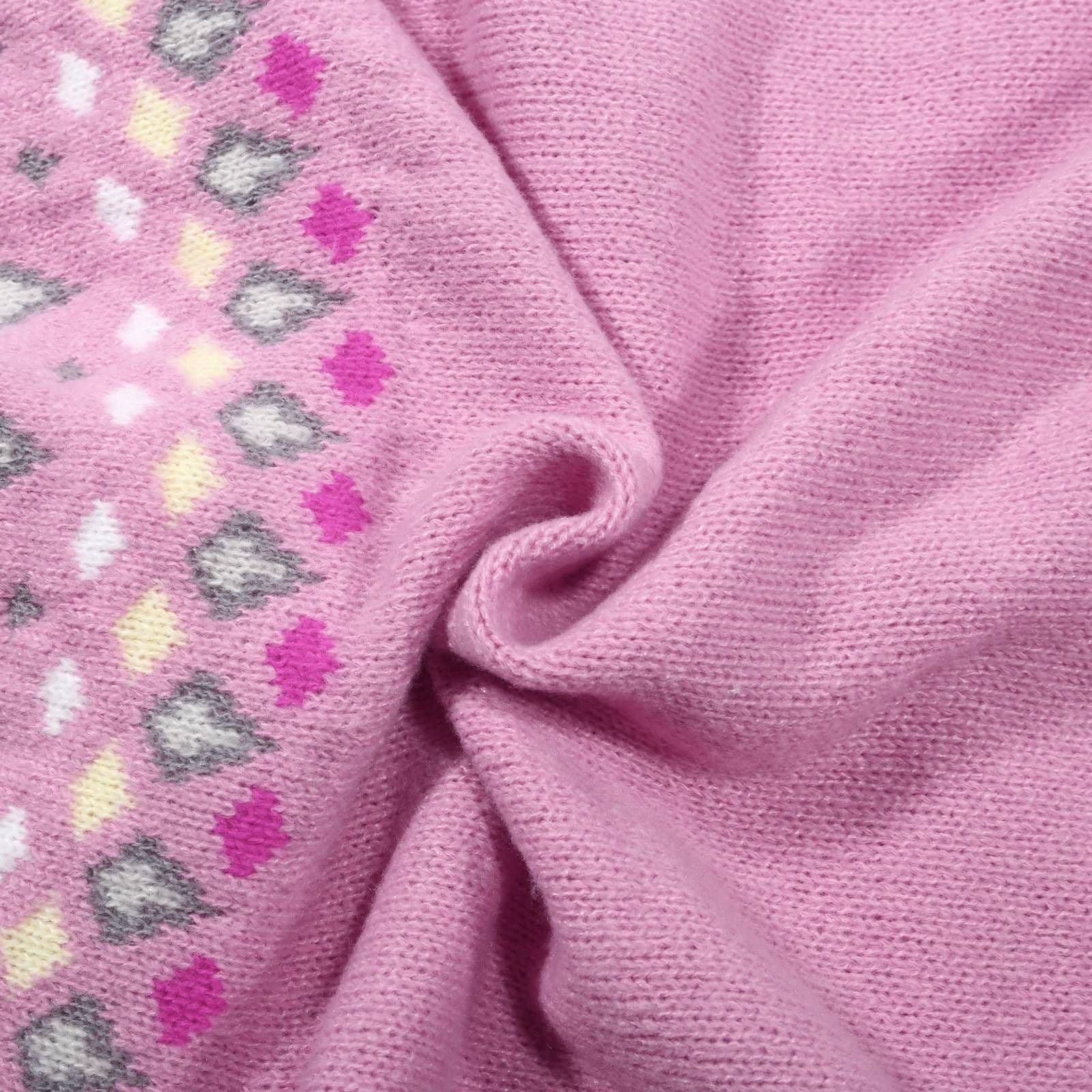 Pullover da donna Fair Isle a maniche lunghe maglioni casual fantasia vacanza maglia allentata maglioni da donna per autunno e inverno top in cotone caldo maglioni invernali maglioni invernali morbida