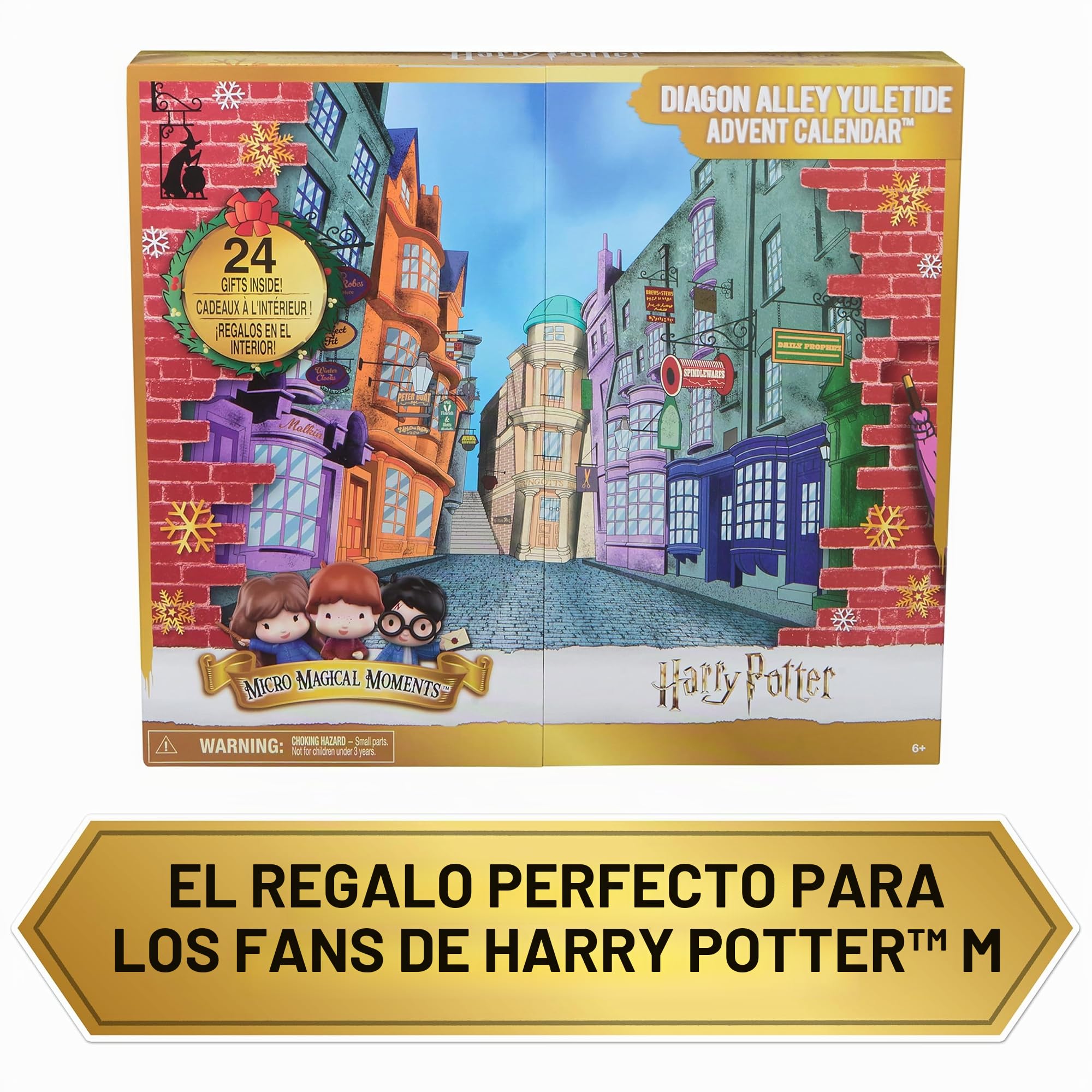 Wizarding World Harry Potter - Calendario de adviento de Harry Potter - Calendario de adviento para Navidad con 24 sorpresas, Accesorios, Figuras mágicas, Juguete Infantil de 6 años y más