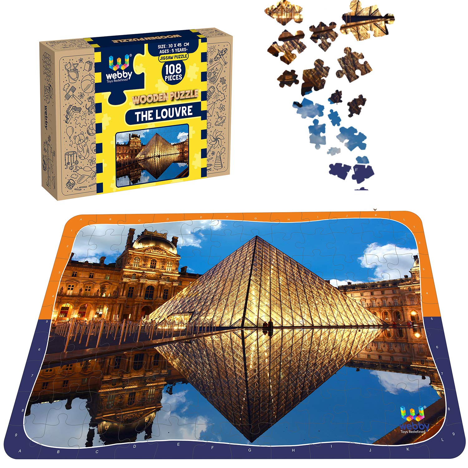 See full amazon price history chart for Webby Kids The Louvre Wooden Jigsaw Puzzle, 108 Pieces Webby Kids The Louvre Wooden Jigsaw Puzzle, 108 Pieces (B08J51RQZM) Amazon Price History, Amazon Price Tracker
