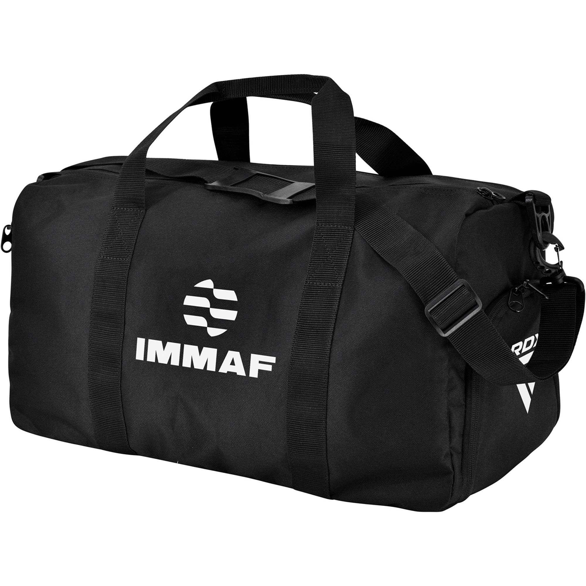 RDX 30L IMMAF Approved Sports Gym Equipment Bag for Athletes, Duffle Bag with shoes compartment, Multiple Pockets Holdall for MMA Boxing Gear,