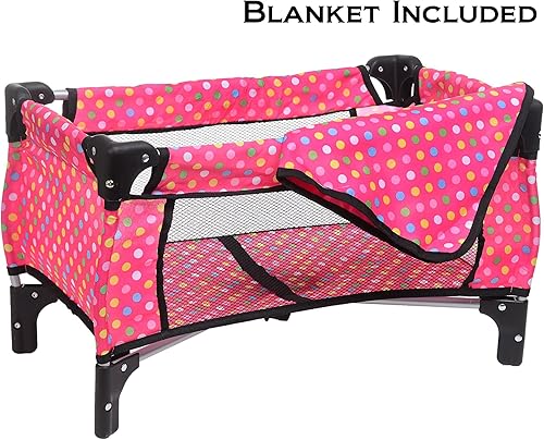 Miniatura 9 de fash n kolor Juego de cuna de muñeca de bebé con manta de cuna y bolsa de transporte para muñeca de bebé se adapta a muñecas de hasta 20 pulgadas