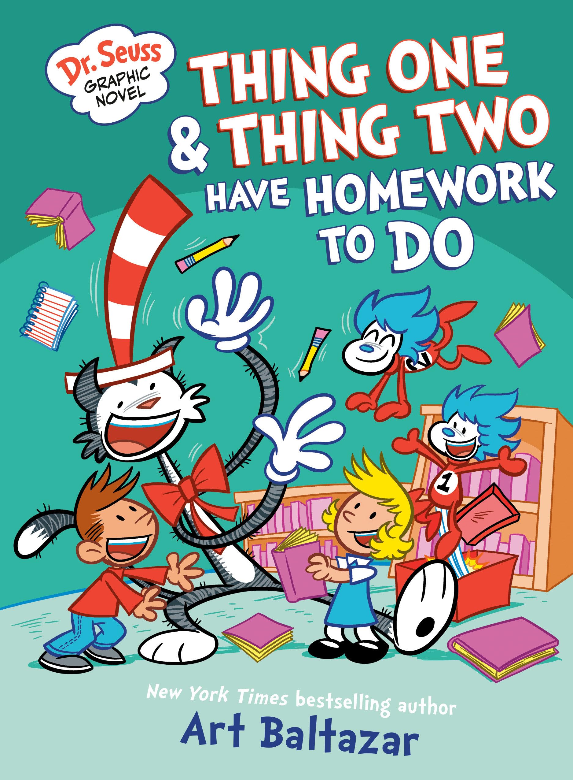 Dr. Seuss Graphic Novel: Thing One and Thing Two Have Homework to