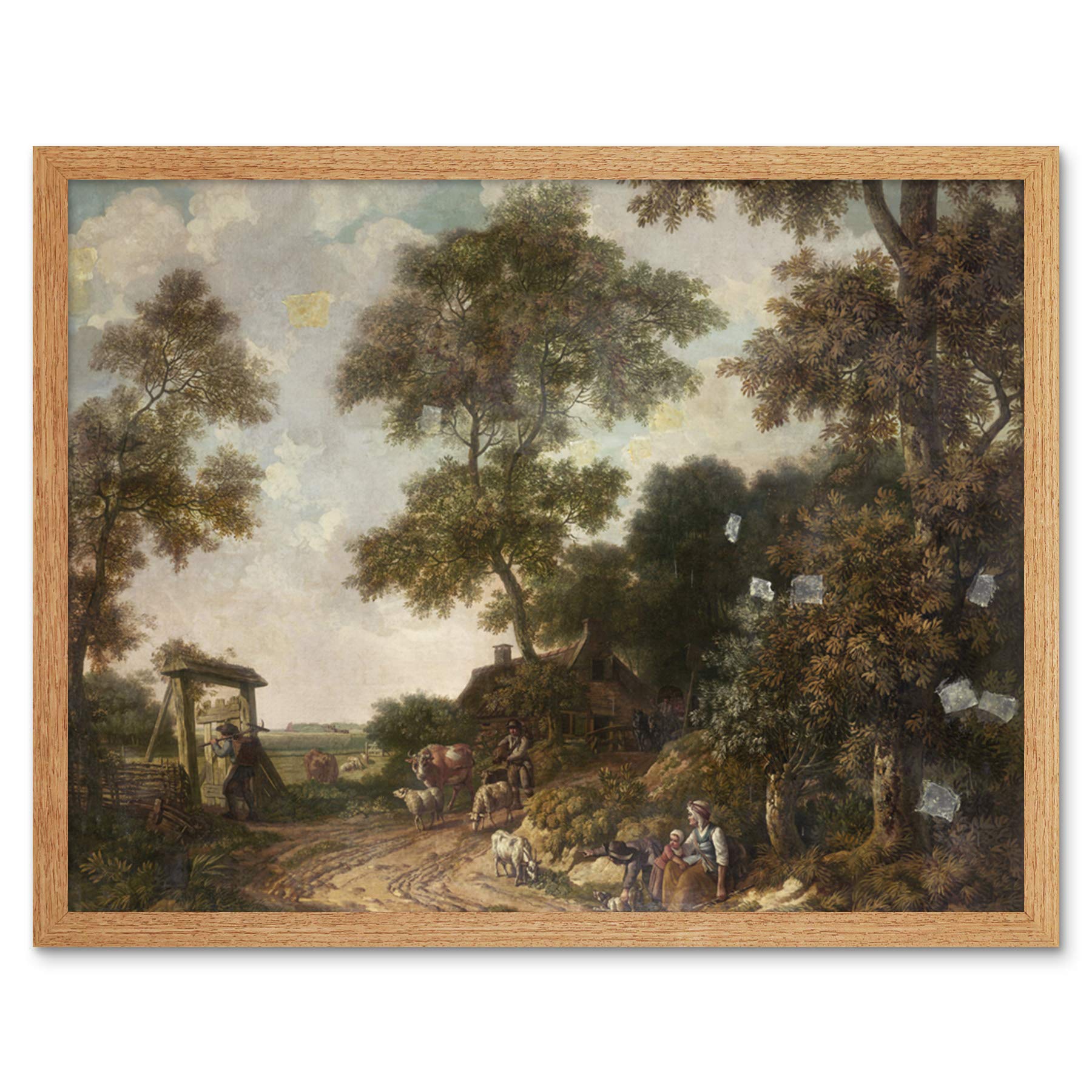 Artery8 Jurriaan Andriessen Dutch Landscape Painting Art Print Framed Poster Wall Decor 12x16 inch