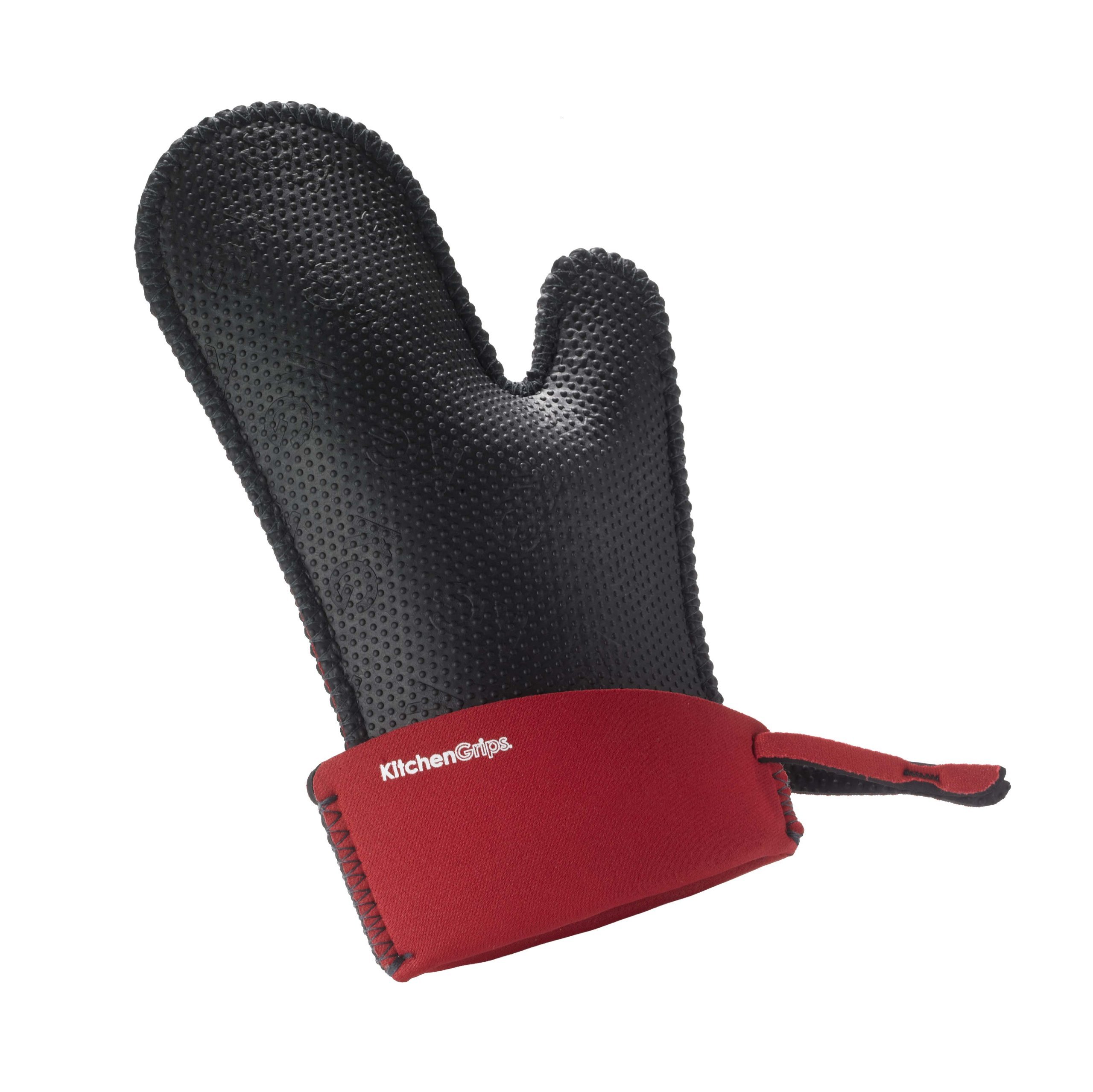 Kitchen Grips Chef's Mitt, Small, Cherry/Black