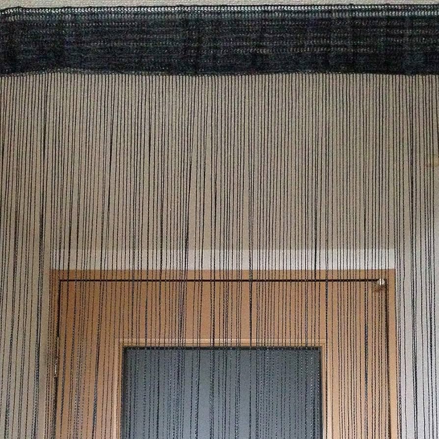 Amazon｜Rink Terre ひものれん 黒 ストリングカーテン 間仕切り