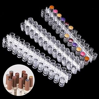 Tbestmax 720 Pcs Nail Polish Swatch Dots Round False Nail Display Tips Transparent Nail Art Color Display Chart with Adhesive Sticker for Nail Polish Training Practicing