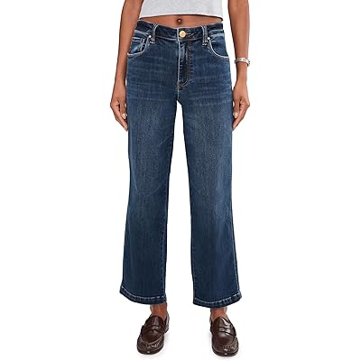 Джинсы KUT from the Kloth Pattie High-Rise-Straight Leg Five-Pockets in Happy