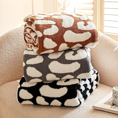 Miniatura 7 de Cyusri Manta para sofá, manta súper suave, cálida y decorativa con pompones para cama, sofá y sala de estar (blanco, 51 x 63 pulgadas)