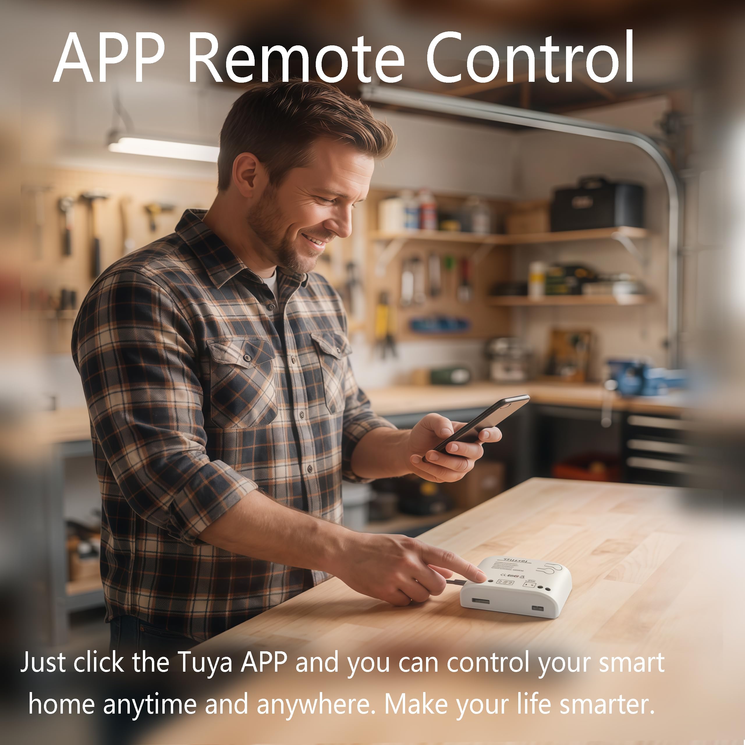 ZigBee - Modulo relè intelligente a 1 canale, AC 85-250 V/USB 5 V, compatibile con Gateway Tuya ZigBee, Alexa e Google Home, modalità di impulso e autobloccaggio