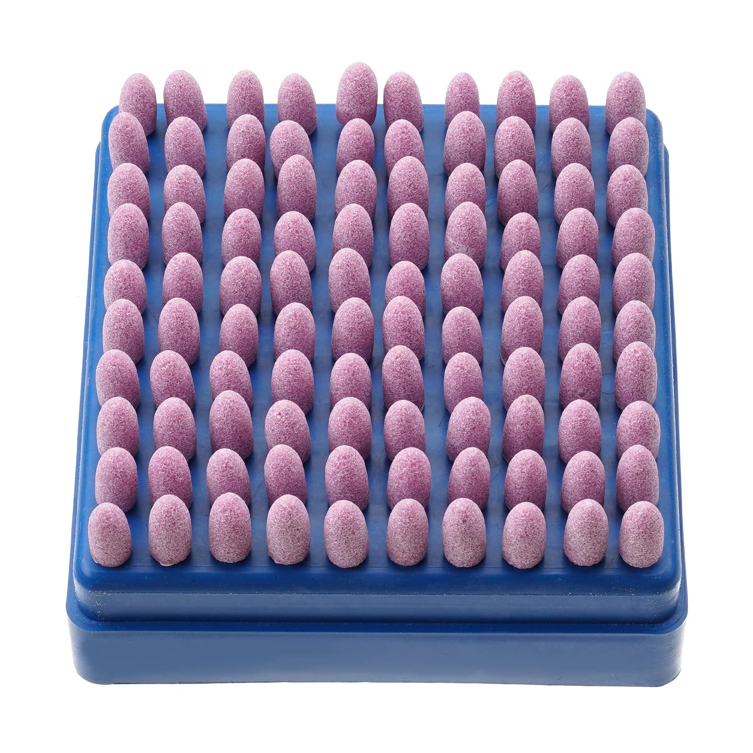 Utoolmart Schleifsteinspitzen, Kegel, Korund, Pfirsichspitze, 3 mm Schaft, 1 Box
