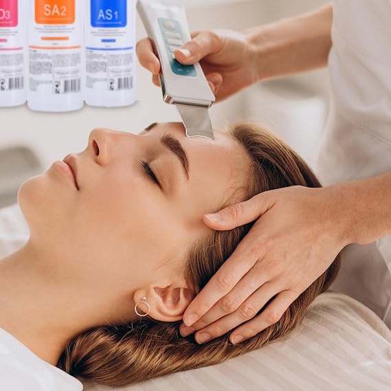 3 Set AS1 SA2 AO3 Solution for Hydrogen Machine, Aqua Peeling Solution for Exfoliate Cleansing Nourishing (9 Bottles)